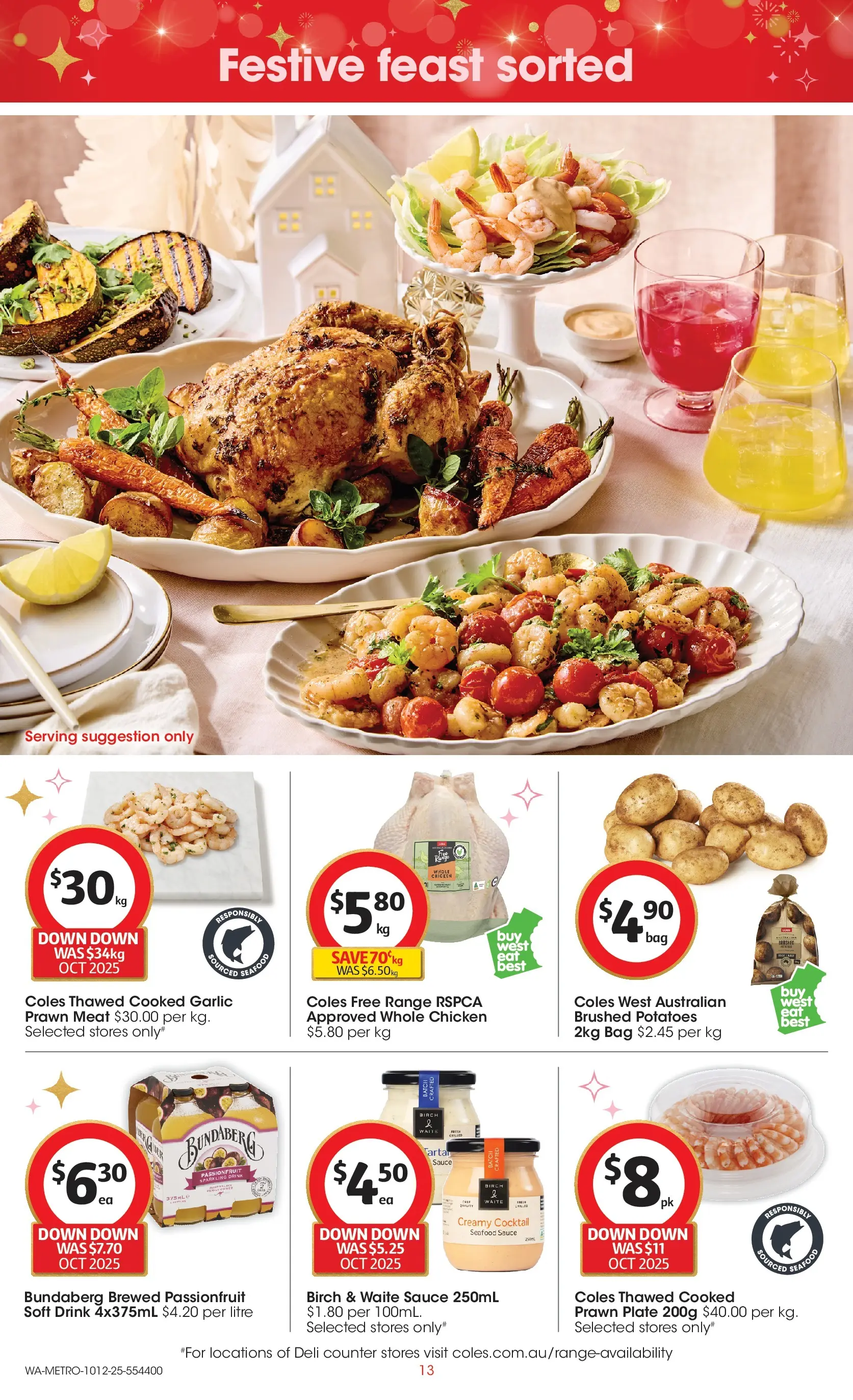 ﻿﻿Coles catalogue valid from 10/12/2025 > Online Australia | Page: 13 | Products: Pot, Lobster, Sustainable, Seafood