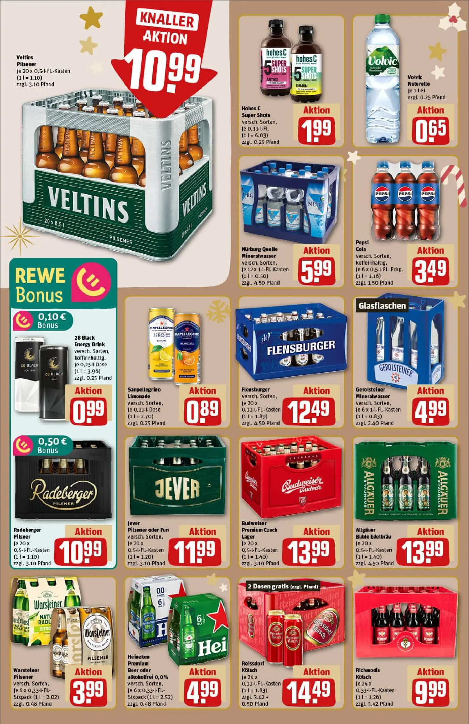 REWE Prospekt ab 07.12.2025 zum Blättern » Angebote | Seite: 14 | Produkte: Limonade, Warsteiner, Jever, Radeberger pilsner