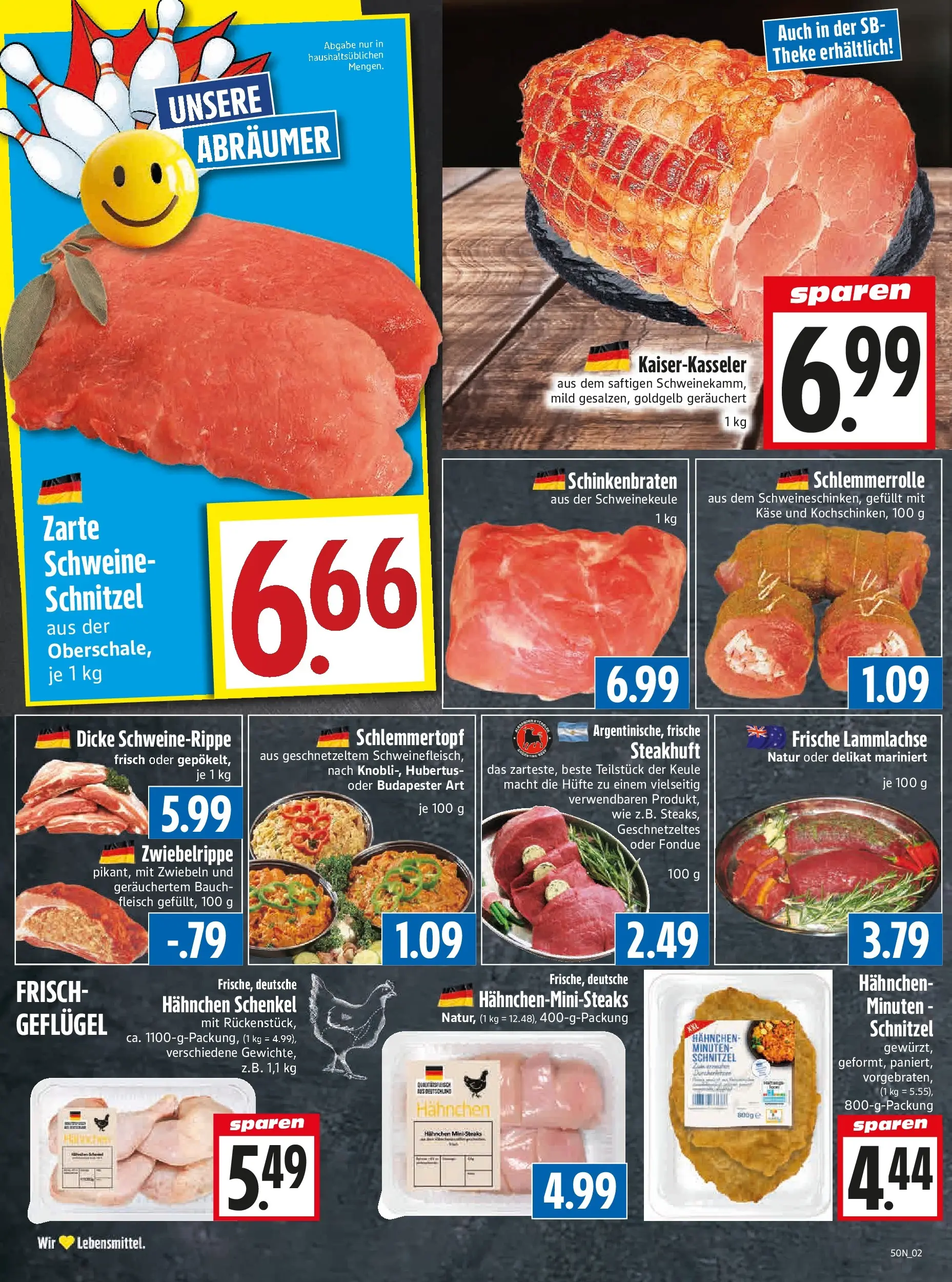 Entdecke - Edeka Hahner: Wochenangebote (ab 07.12.2025) zum Blättern | Seite: 4 | Produkte: Hahnchen, Käse, Theke, Schnitzel