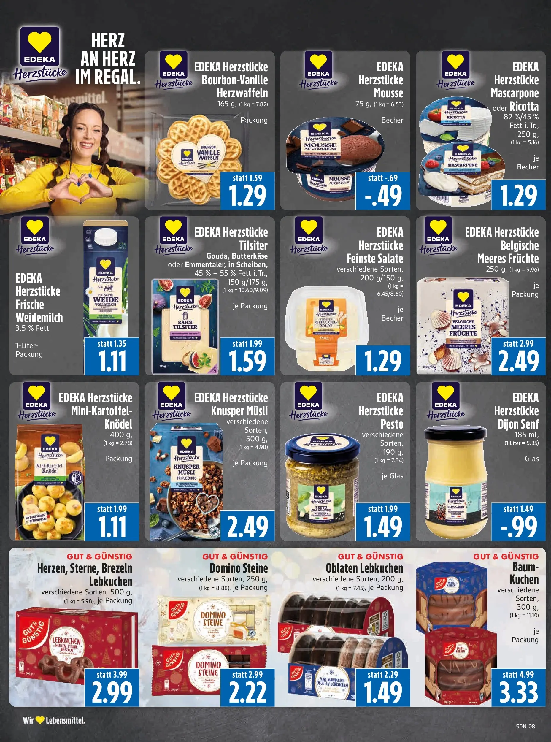 Entdecke - Edeka Hahner: Wochenangebote (ab 07.12.2025) zum Blättern | Seite: 10 | Produkte: Musli, Waffeln, Kartoffeln, Salat