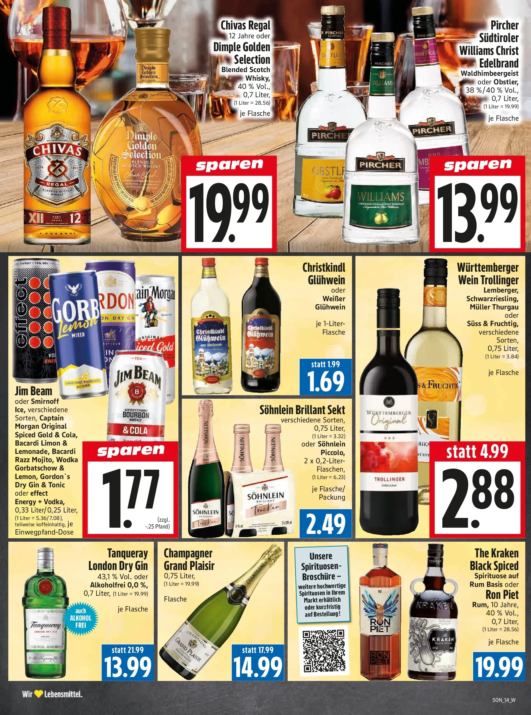 Entdecke - Edeka Hahner: Wochenangebote (ab 07.12.2025) zum Blättern | Seite: 16 | Produkte: Energy, Sekt, Rum, Whiskey