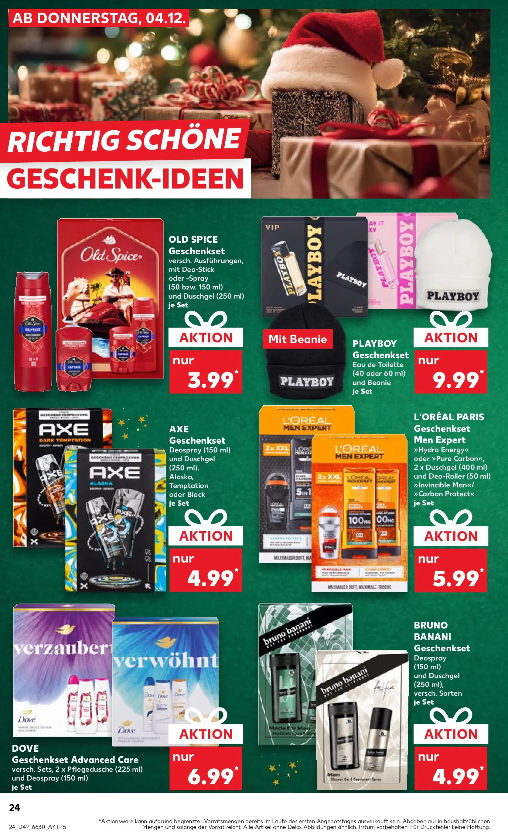 Prospekt Kaufland ab 07.12.2025 » Angebote und Werbung Online | Seite: 24 | Produkte: Toilette, Eau de Toilette, Duschgel, Axe Prospekt Kaufland ab 07.12.2025 » Angebote Online zum Blättern | Seite: 24 | Produkte: Toilette, Eau de Toilette, Duschgel, Axe