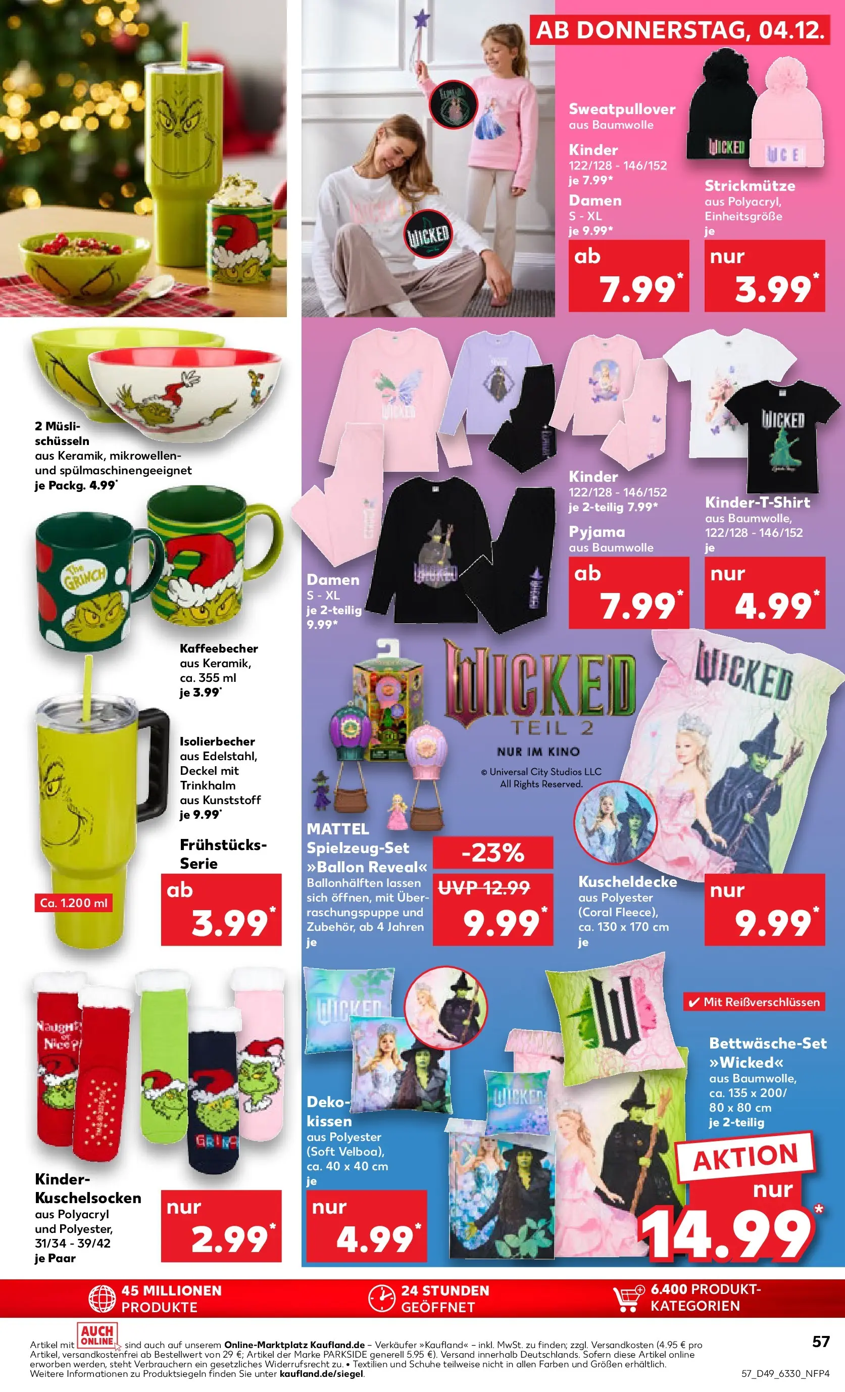 Prospekt Kaufland ab 07.12.2025 » Angebote und Werbung Online | Seite: 57 | Produkte: Musli, Sweatshirt, T-Shirt, Pyjama Prospekt Kaufland ab 07.12.2025 » Angebote Online zum Blättern | Seite: 57 | Produkte: Musli, Sweatshirt, T-Shirt, Pyjama