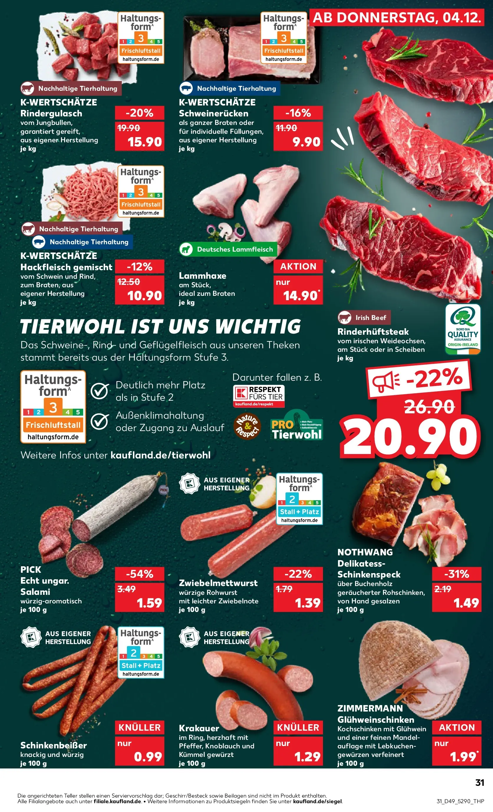 Prospekt Kaufland ab 07.12.2025 » Angebote und Werbung Online | Seite: 31 | Produkte: Knoblauch, Schweinerucken, Steak, Hackfleisch Prospekt Kaufland ab 07.12.2025 » Angebote Online zum Blättern | Seite: 31 | Produkte: Knoblauch, Schweinerucken, Steak, Hackfleisch