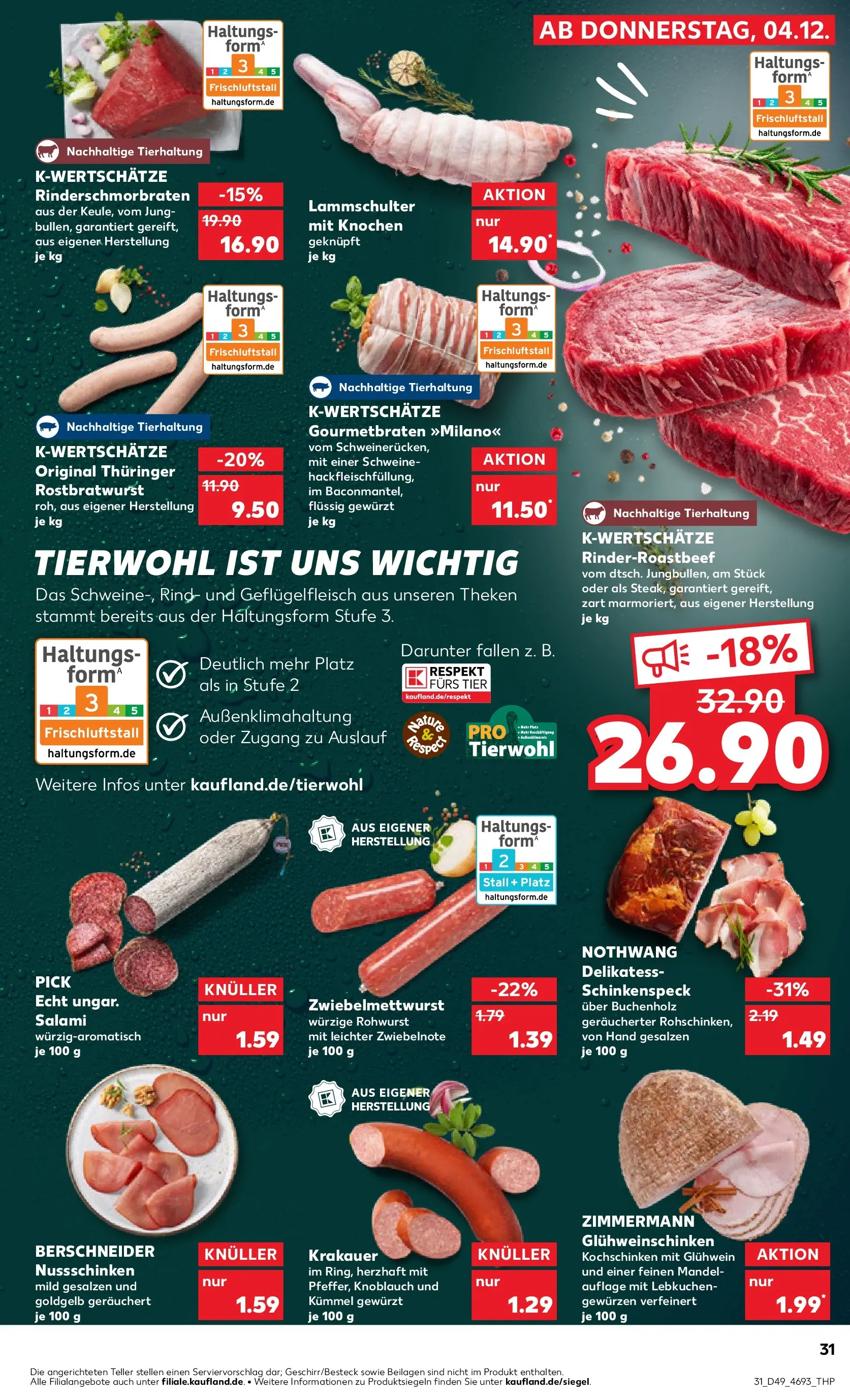 Prospekt Kaufland ab 08.12.2025 » Angebote und Werbung Online | Seite: 31 | Produkte: Knoblauch, Salami Prospekt Kaufland ab 08.12.2025 » Angebote Online zum Blättern | Seite: 31 | Produkte: Knoblauch, Salami