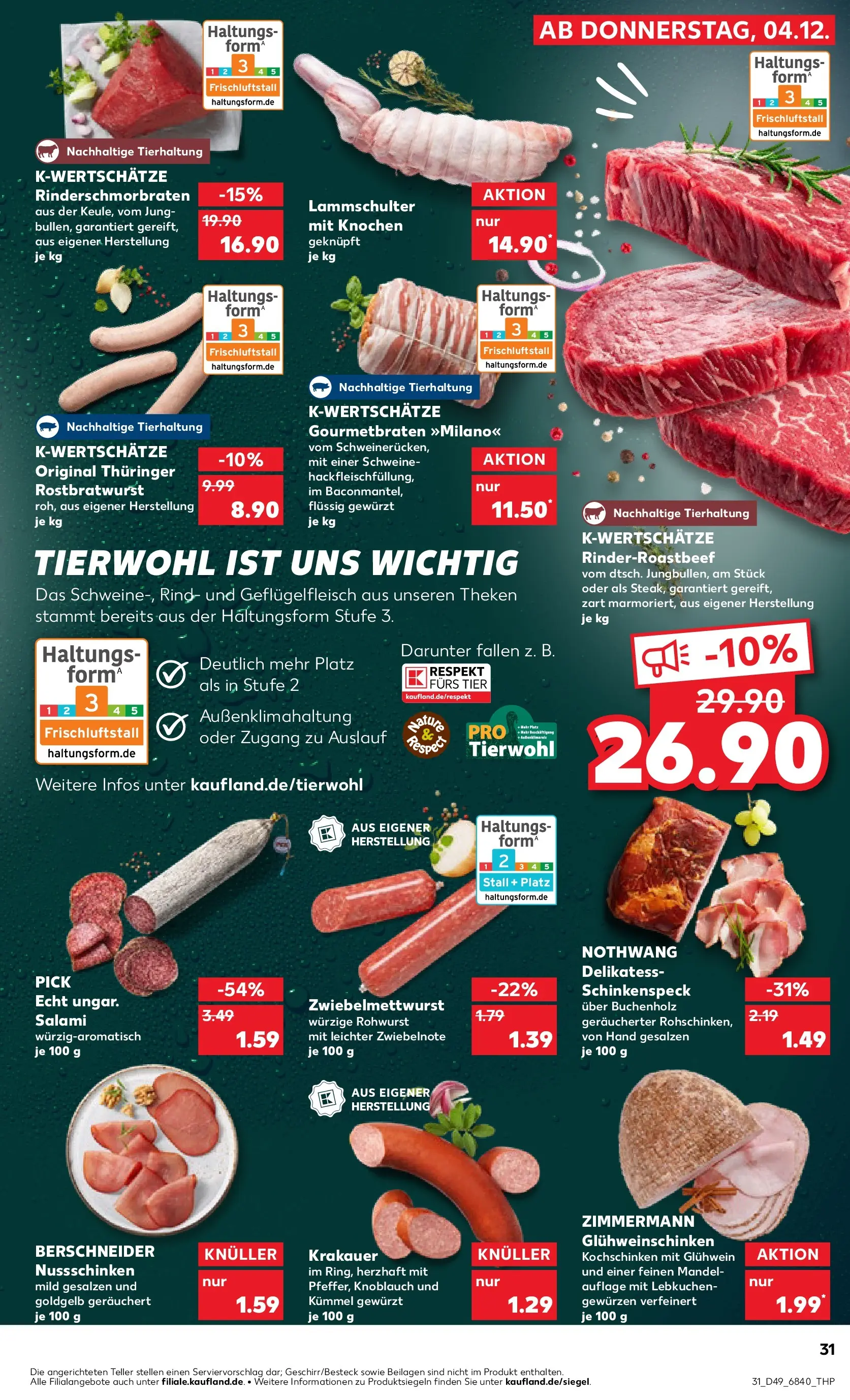 Prospekt Kaufland ab 08.12.2025 » Angebote und Werbung Online | Seite: 31 | Produkte: Knoblauch, Salami Prospekt Kaufland ab 08.12.2025 » Angebote Online zum Blättern | Seite: 31 | Produkte: Knoblauch, Salami