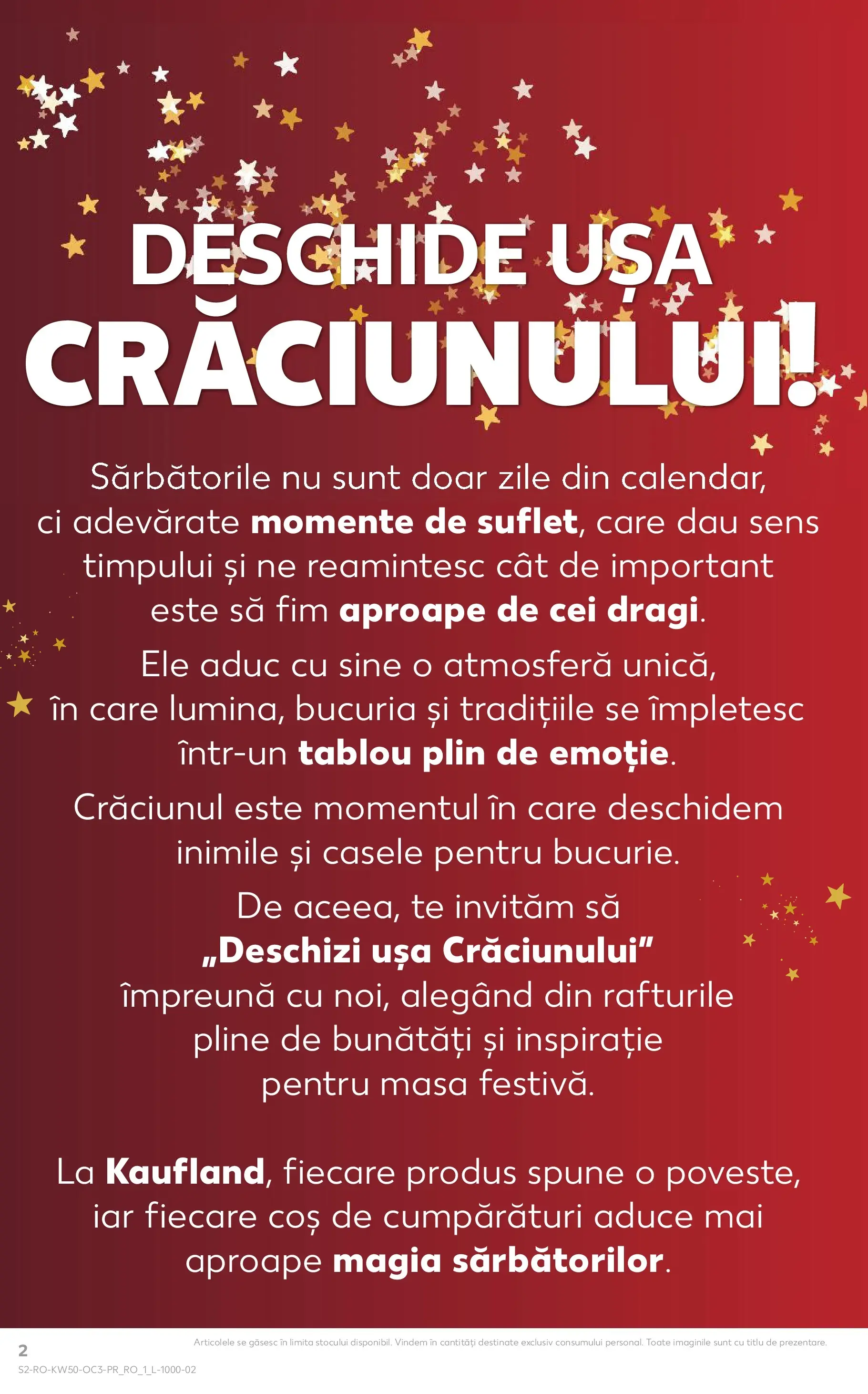 Catalog Kaufland - Comarnic 09.12.2025 - Revista si Oferta | Pagină: 2 | Produse: Coș, Masă, Ușă