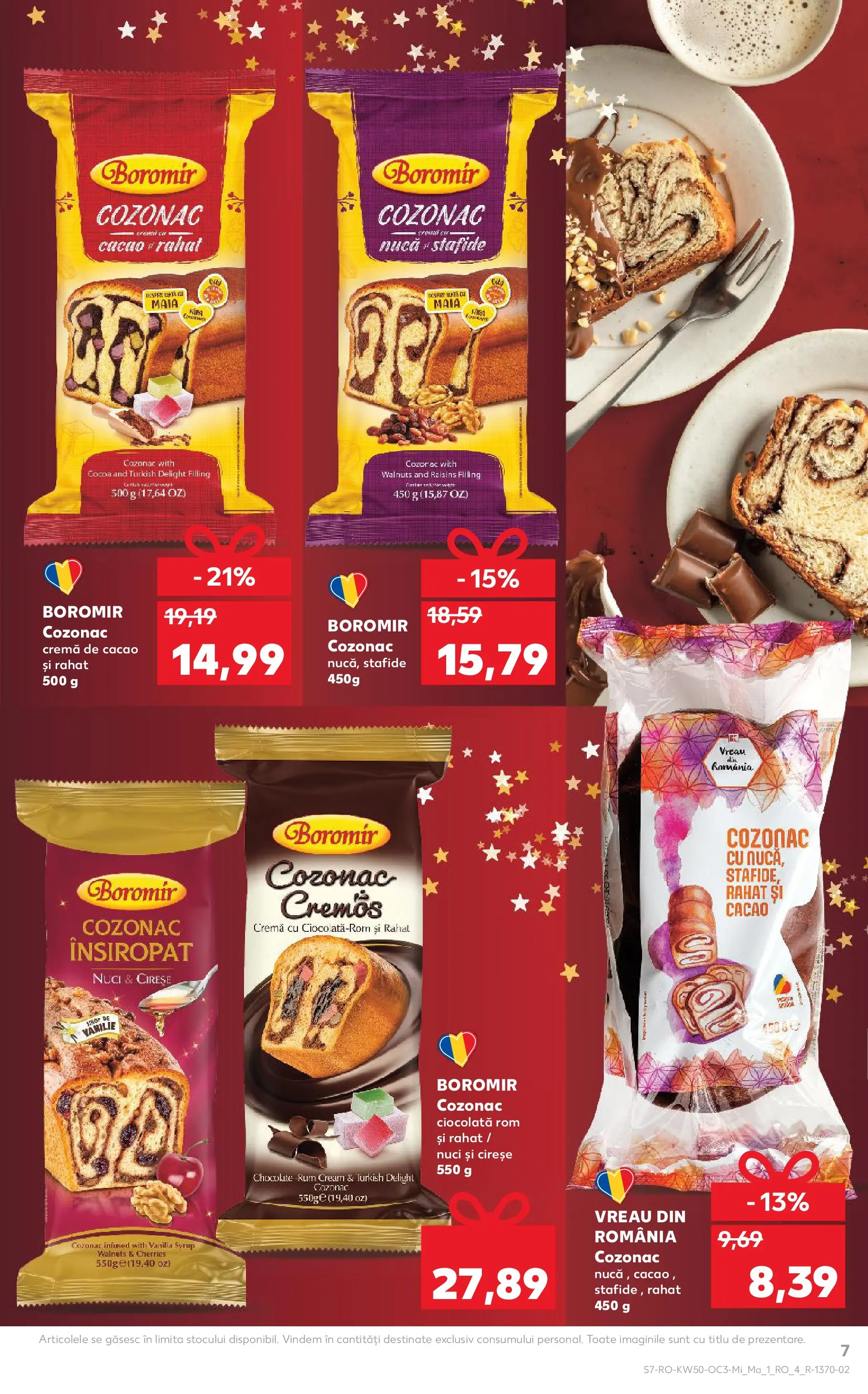 Catalog Kaufland - Comarnic 09.12.2025 - Revista si Oferta | Pagină: 7 | Produse: Ciocolată, Rom, Cireșe, Stafide
