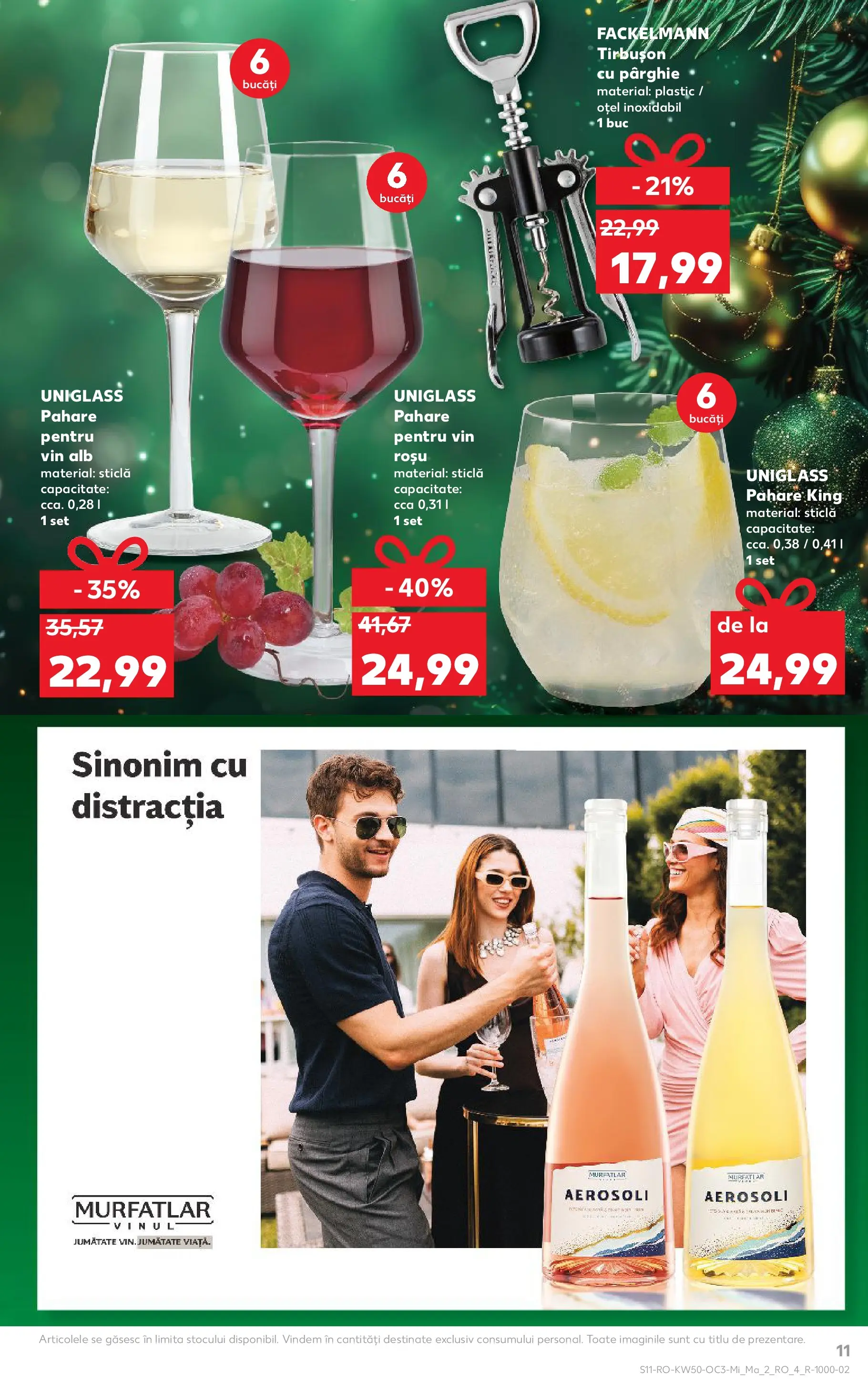 Catalog Kaufland - Galați 10.12.2025 - Revista si Oferta | Pagină: 11 | Produse: Pahare, Vin