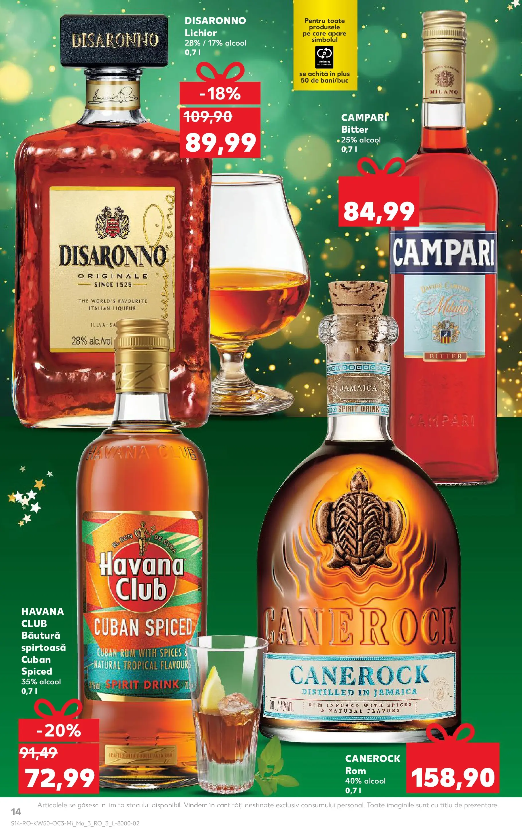 Catalog Kaufland - Fălticeni 10.12.2025 - Revista si Oferta | Pagină: 14 | Produse: Lichior, Rom