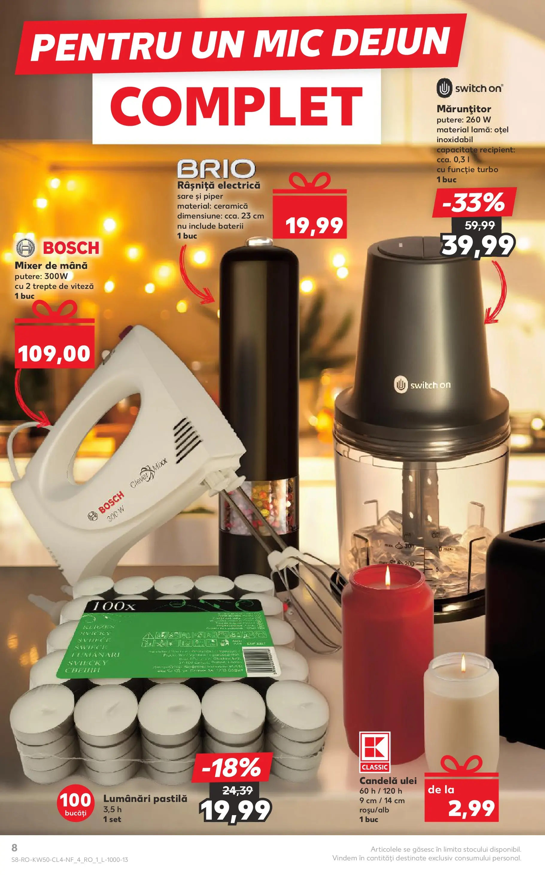 Catalog Kaufland - Miercurea Ciuc 10.12.2025 - Revista si Oferta | Pagină: 8 | Produse: Mixer, Baterii, Ulei, Piper