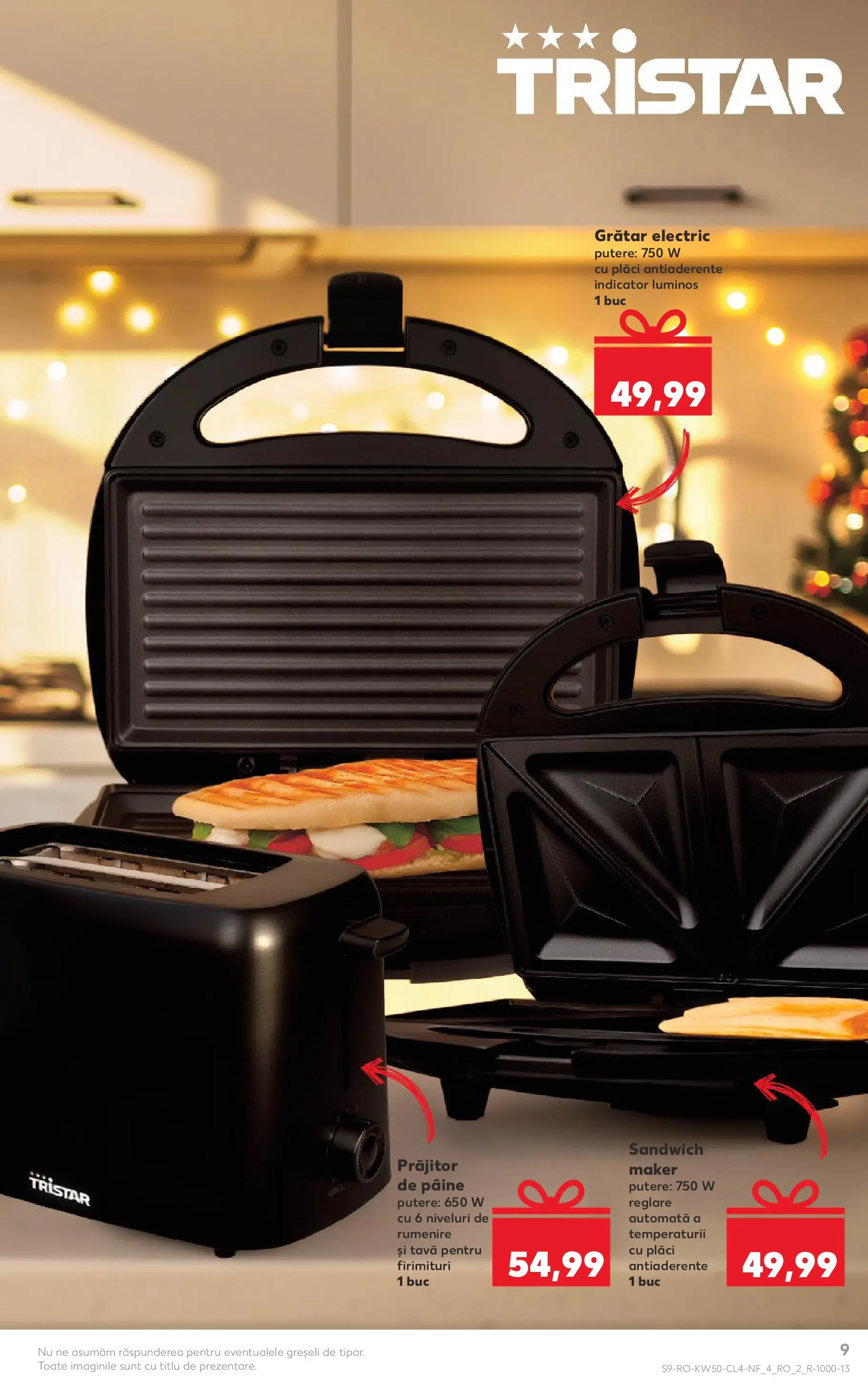 Catalog Kaufland - Miercurea Ciuc 10.12.2025 - Revista si Oferta | Pagină: 9 | Produse: Grill, Toaster, Grătar, Pâine