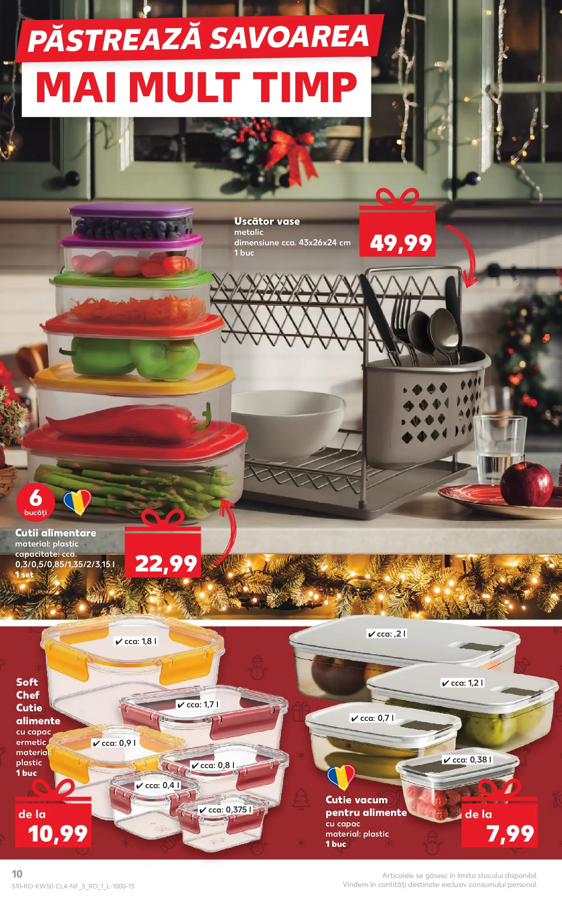 Catalog Kaufland - Miercurea Ciuc 10.12.2025 - Revista si Oferta | Pagină: 10 | Produse: Uscător, Cutie alimente, Cutie