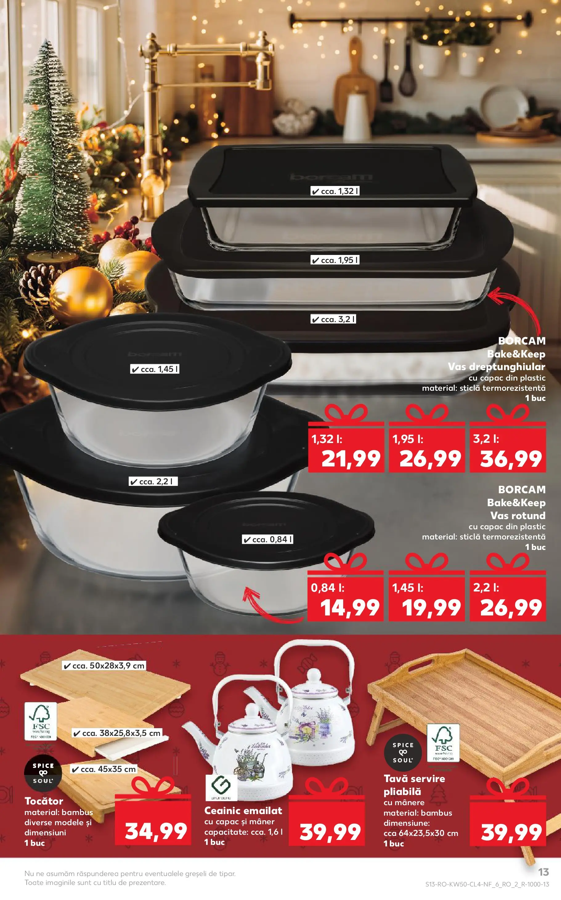 Catalog Kaufland - Miercurea Ciuc 10.12.2025 - Revista si Oferta | Pagină: 13 | Produse: Ceainic, Mâner, Tocător