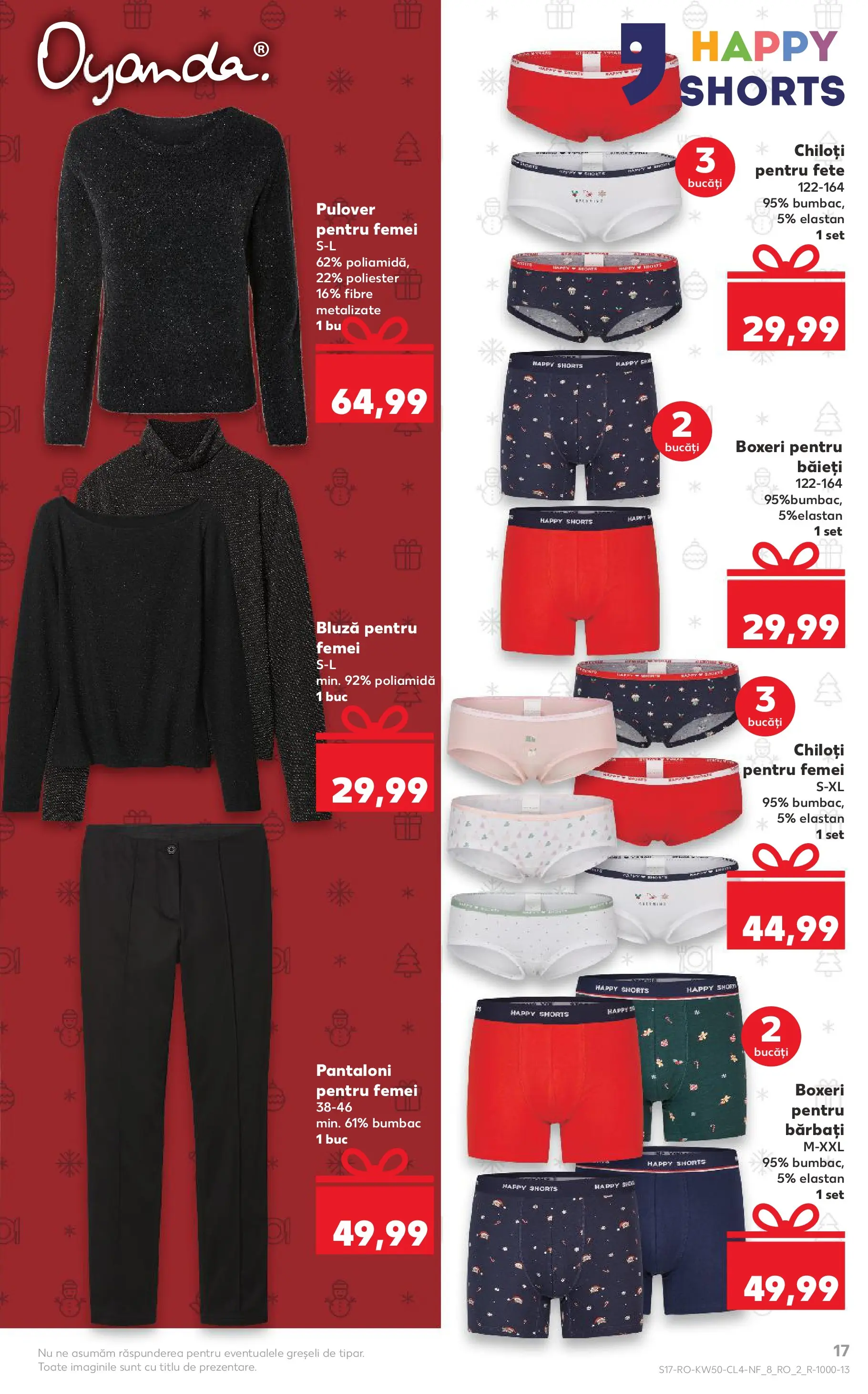 Catalog Kaufland - Miercurea Ciuc 10.12.2025 - Revista si Oferta | Pagină: 17 | Produse: Bluză, Pulover, Pantaloni, Boxeri