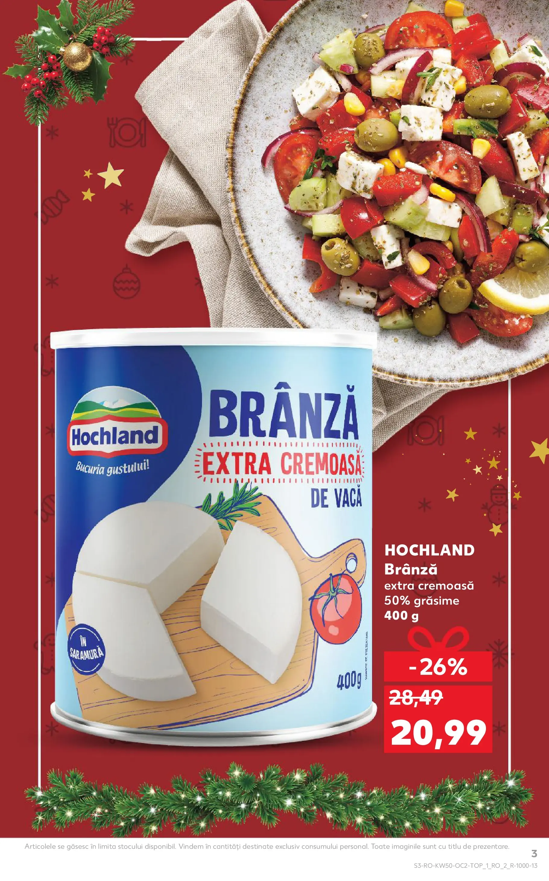 Catalog Kaufland - Arad 10.12.2025 - Revista si Oferta | Pagină: 3 | Produse: Brânză