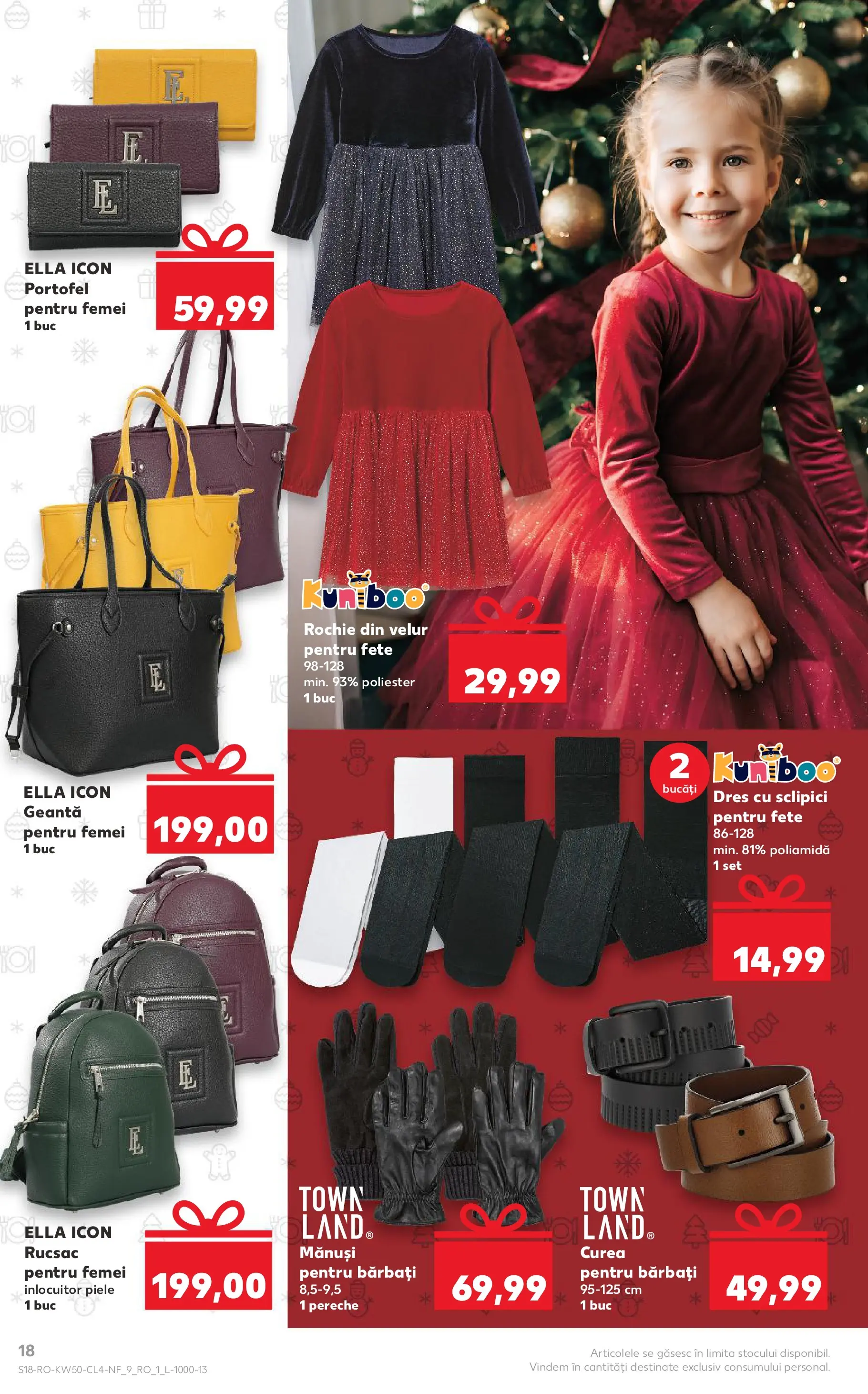 Catalog Kaufland - Miercurea Ciuc 10.12.2025 - Revista si Oferta | Pagină: 18 | Produse: Mănuși, Curea, Rochie, Rucsac