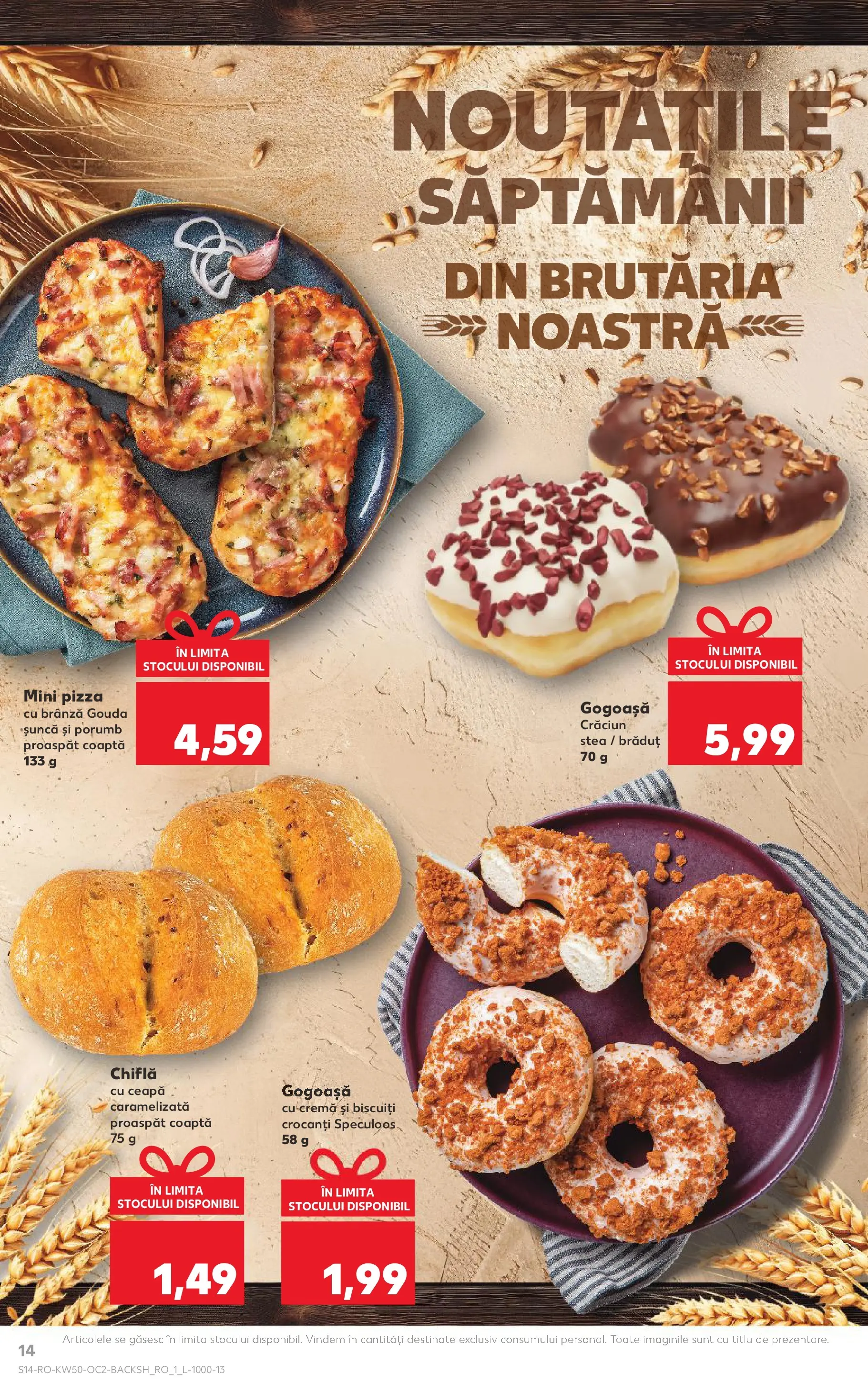 Catalog Kaufland - Arad 10.12.2025 - Revista si Oferta | Pagină: 14 | Produse: Șuncă, Pizza, Ceapă, Gouda