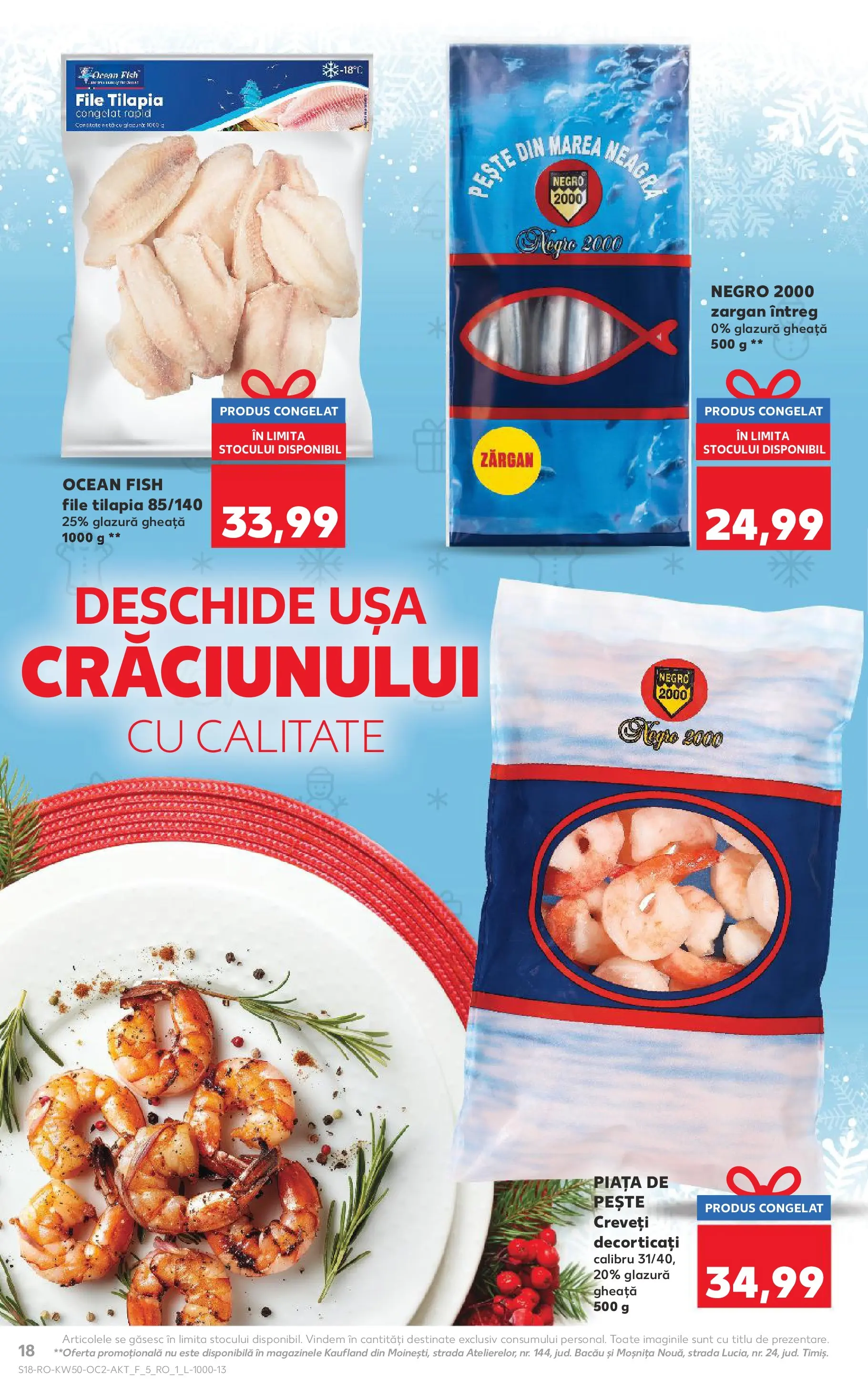 Catalog Kaufland - Arad 10.12.2025 - Revista si Oferta | Pagină: 18 | Produse: Pește, Ușă