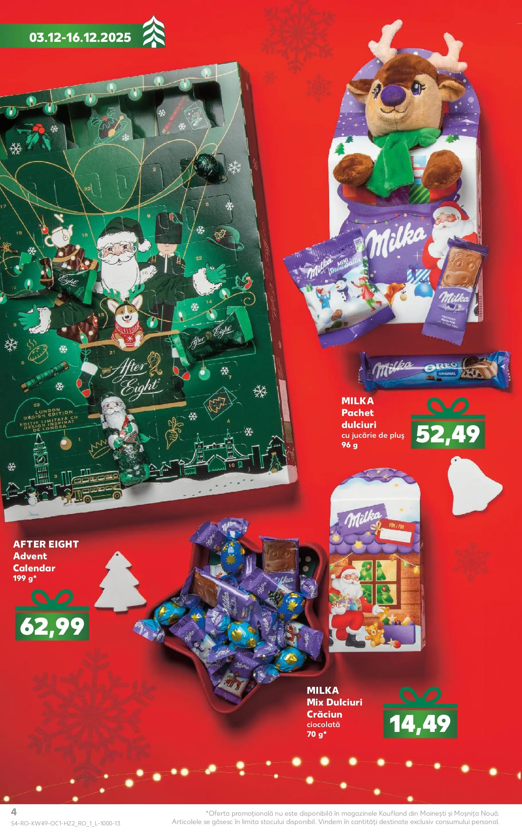 Catalog Kaufland - Crăciun 03.12.2025 - Revista si Oferta | Pagină: 4 | Produse: Ciocolată