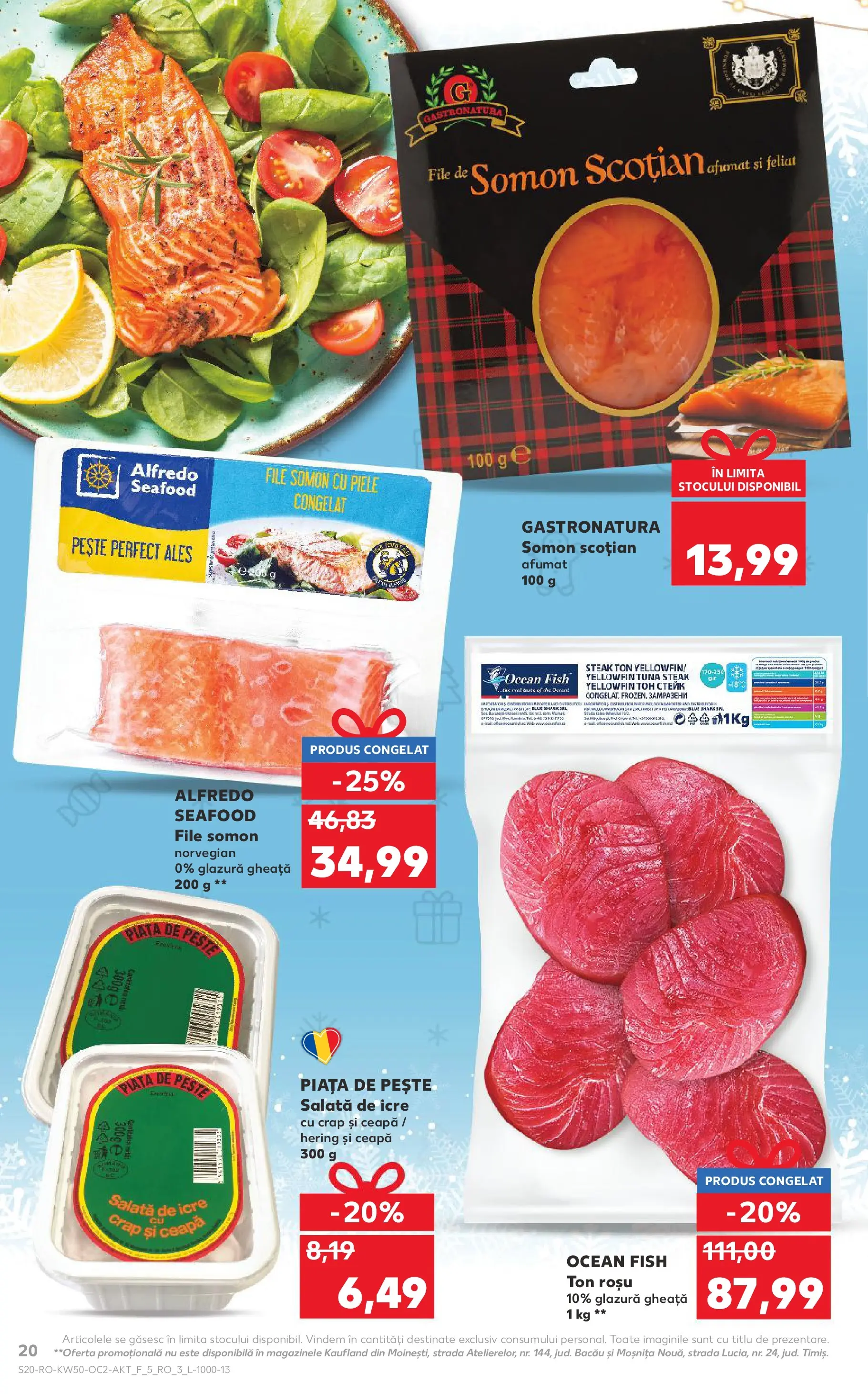 Catalog Kaufland - Arad 10.12.2025 - Revista si Oferta | Pagină: 20 | Produse: Pește, Salată, Ceapă