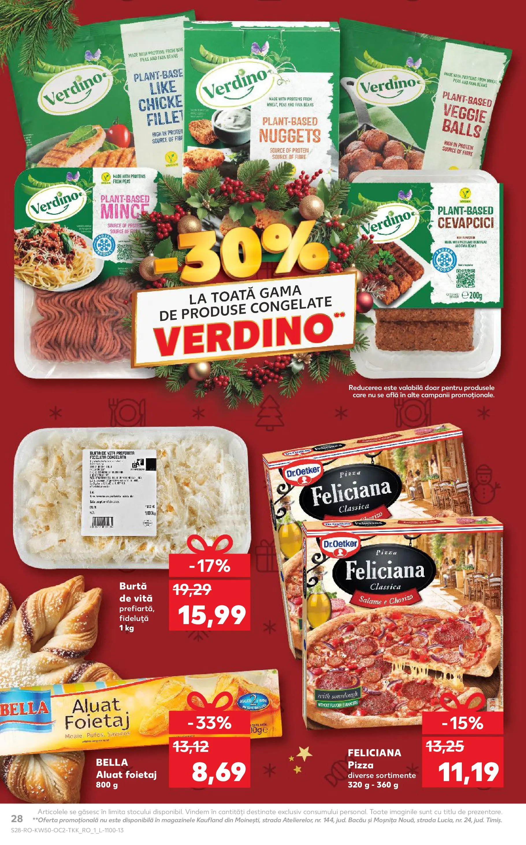 Catalog Kaufland - Arad 10.12.2025 - Revista si Oferta | Pagină: 28 | Produse: Foietaj, Aluat, Pizza