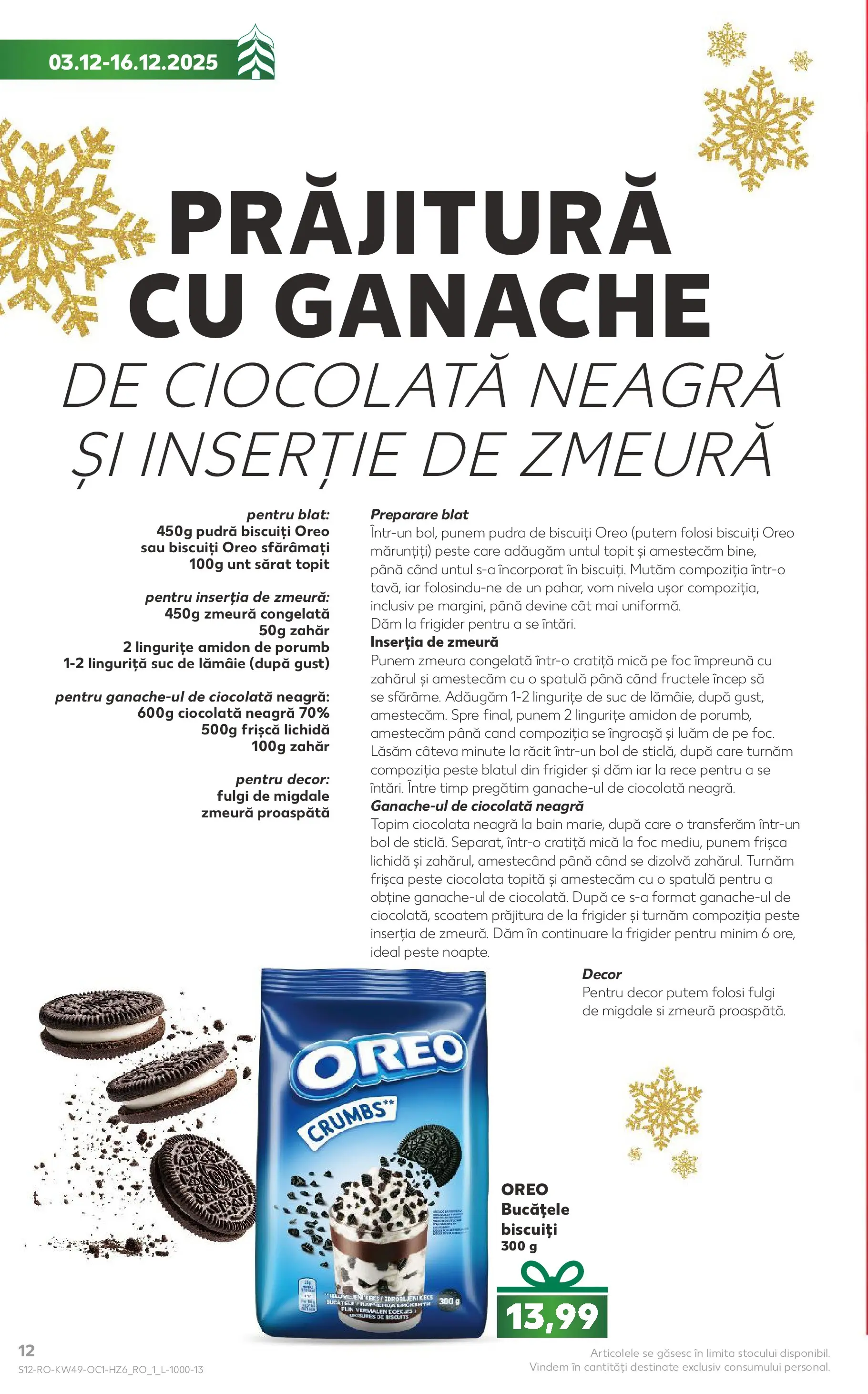 Catalog Kaufland - Crăciun 03.12.2025 - Revista si Oferta | Pagină: 12 | Produse: Bol, Pudră, Prăjitură, Ciocolată