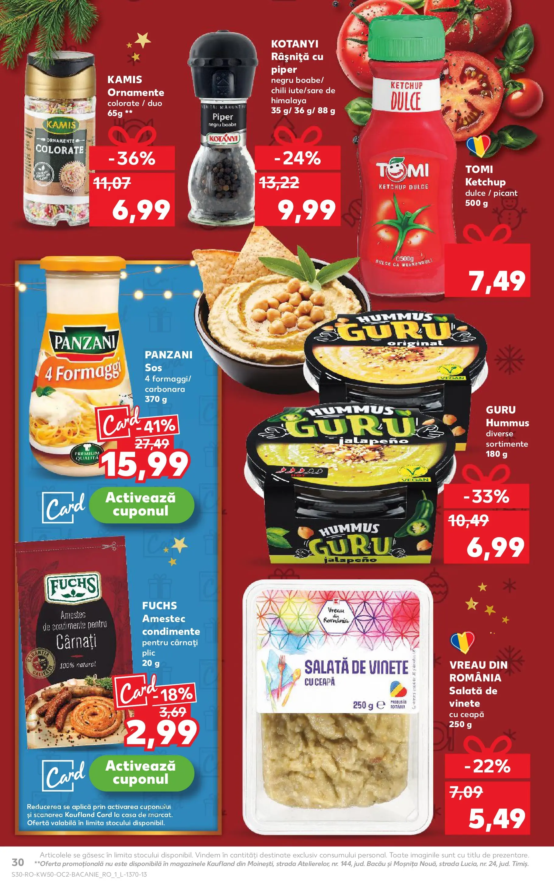Catalog Kaufland - Tulcea 10.12.2025 - Revista si Oferta | Pagină: 30 | Produse: Condimente, Ceapă, Sos, Cârnați