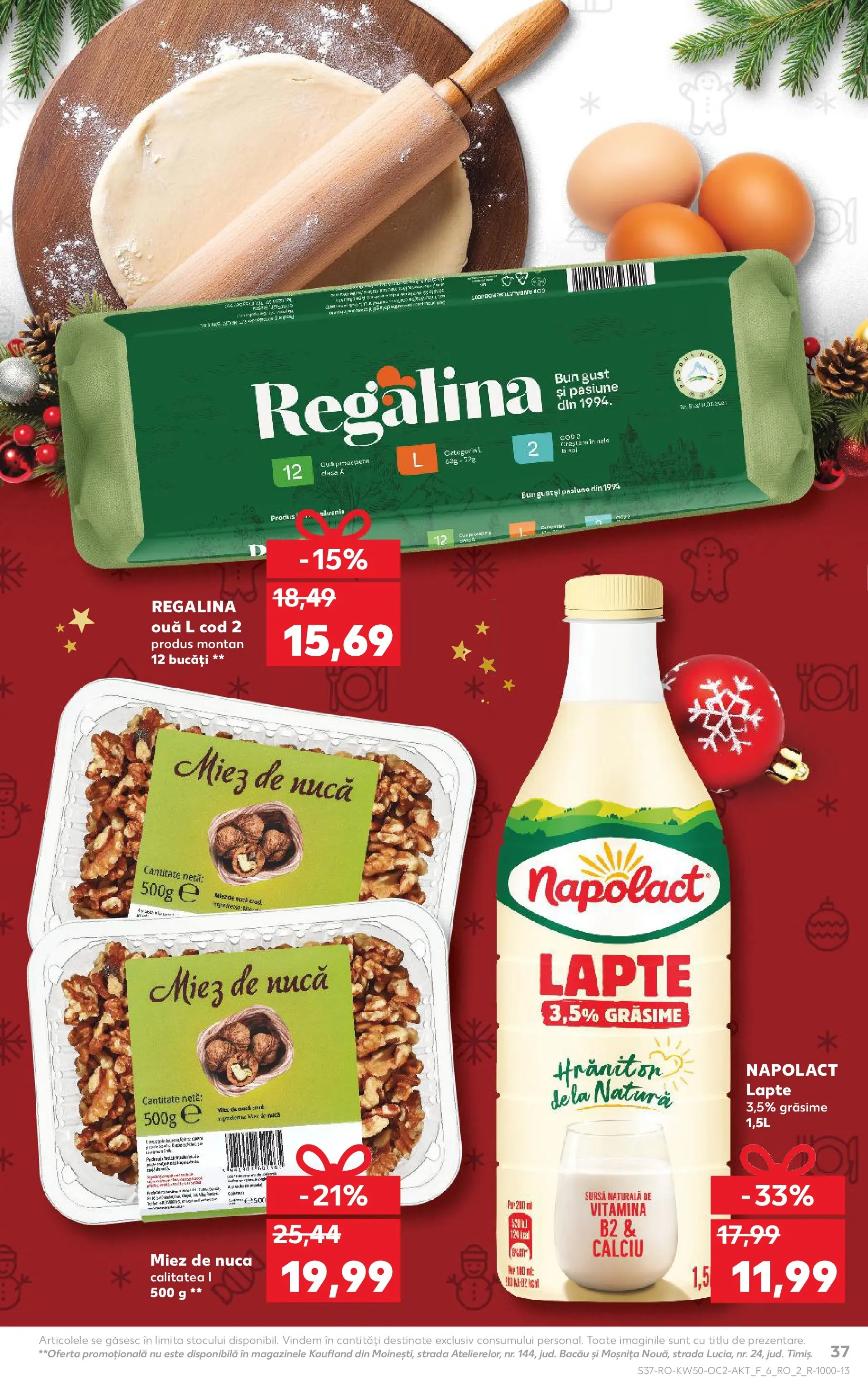 Catalog Kaufland - Arad 10.12.2025 - Revista si Oferta | Pagină: 37 | Produse: Lapte, Ouă