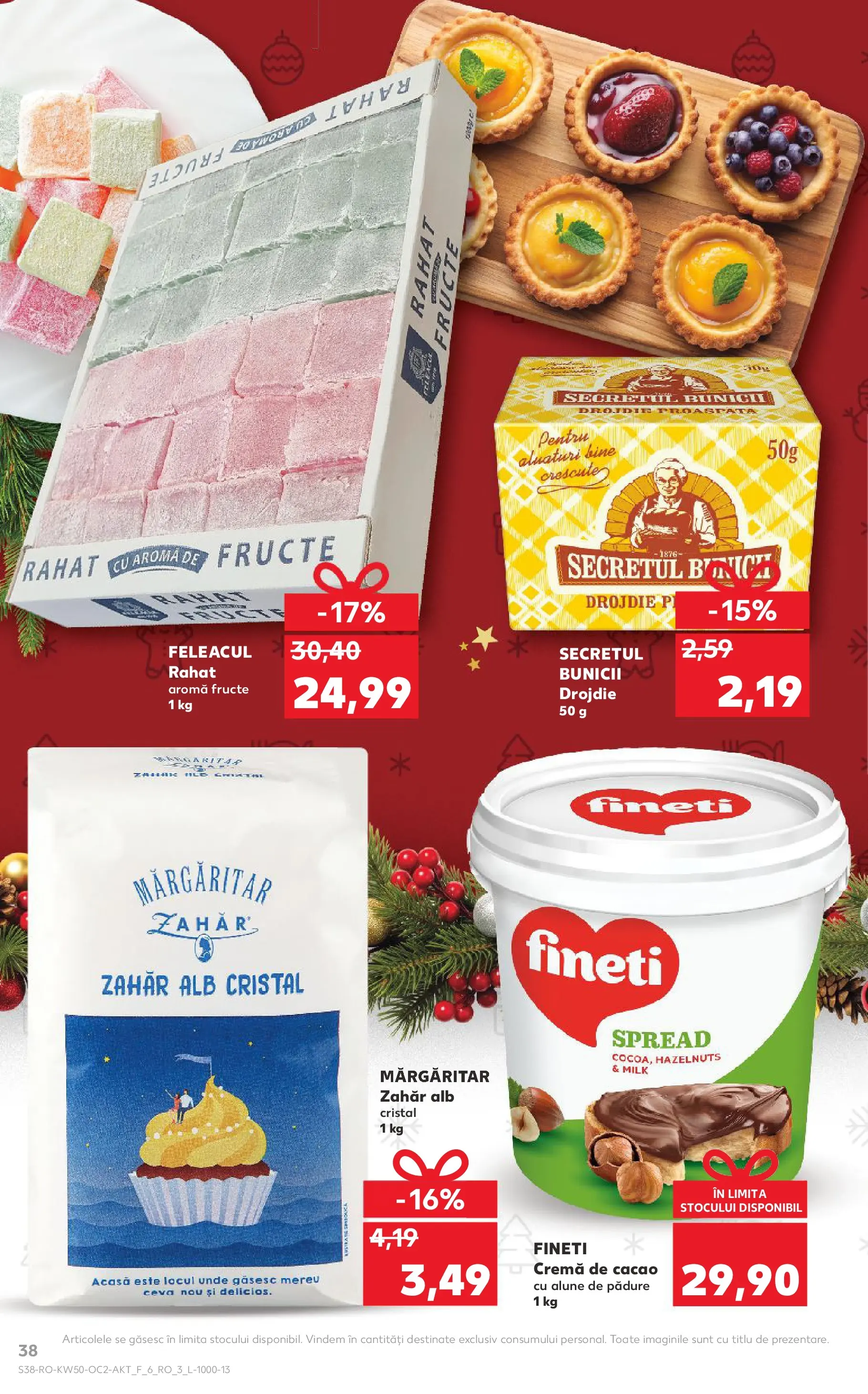 Catalog Kaufland - Arad 10.12.2025 - Revista si Oferta | Pagină: 38 | Produse: Alune, Cremă, Cacao, Zahăr