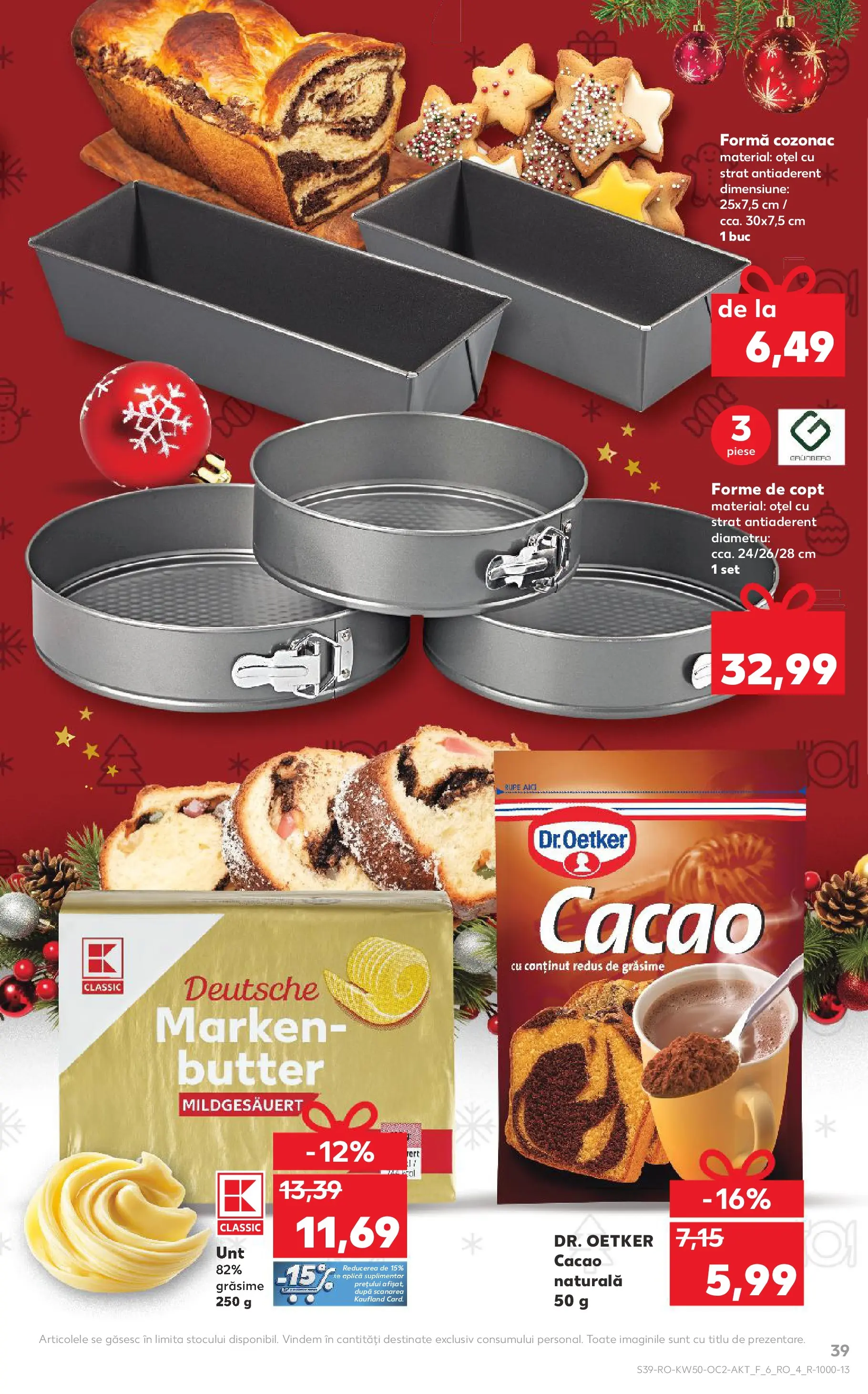 Catalog Kaufland - Arad 10.12.2025 - Revista si Oferta | Pagină: 39 | Produse: Unt, Cacao