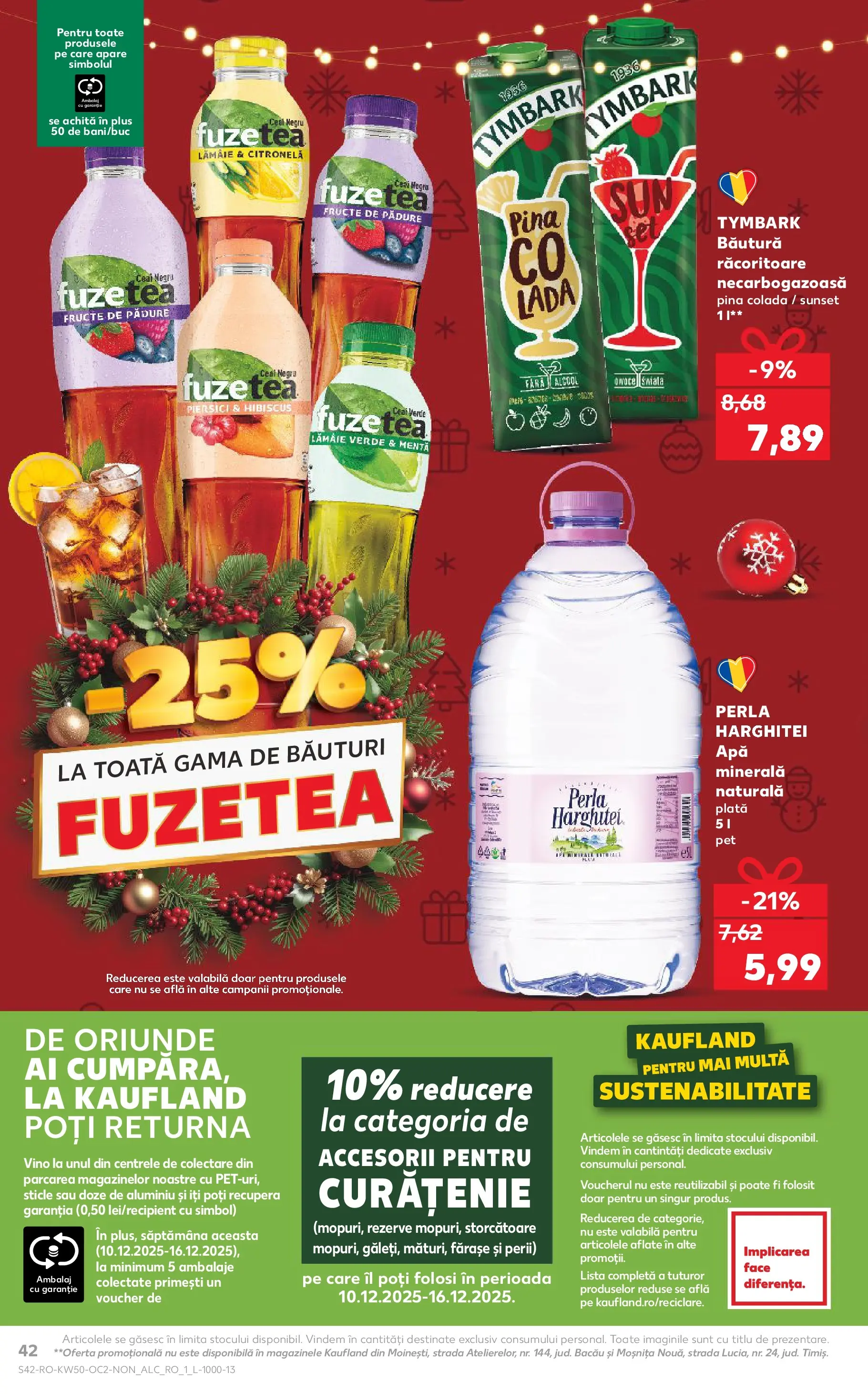 Catalog Kaufland - Arad 10.12.2025 - Revista si Oferta | Pagină: 42 | Produse: Yazı tahtası kalemi, Ceai, Fructe, Lămâie