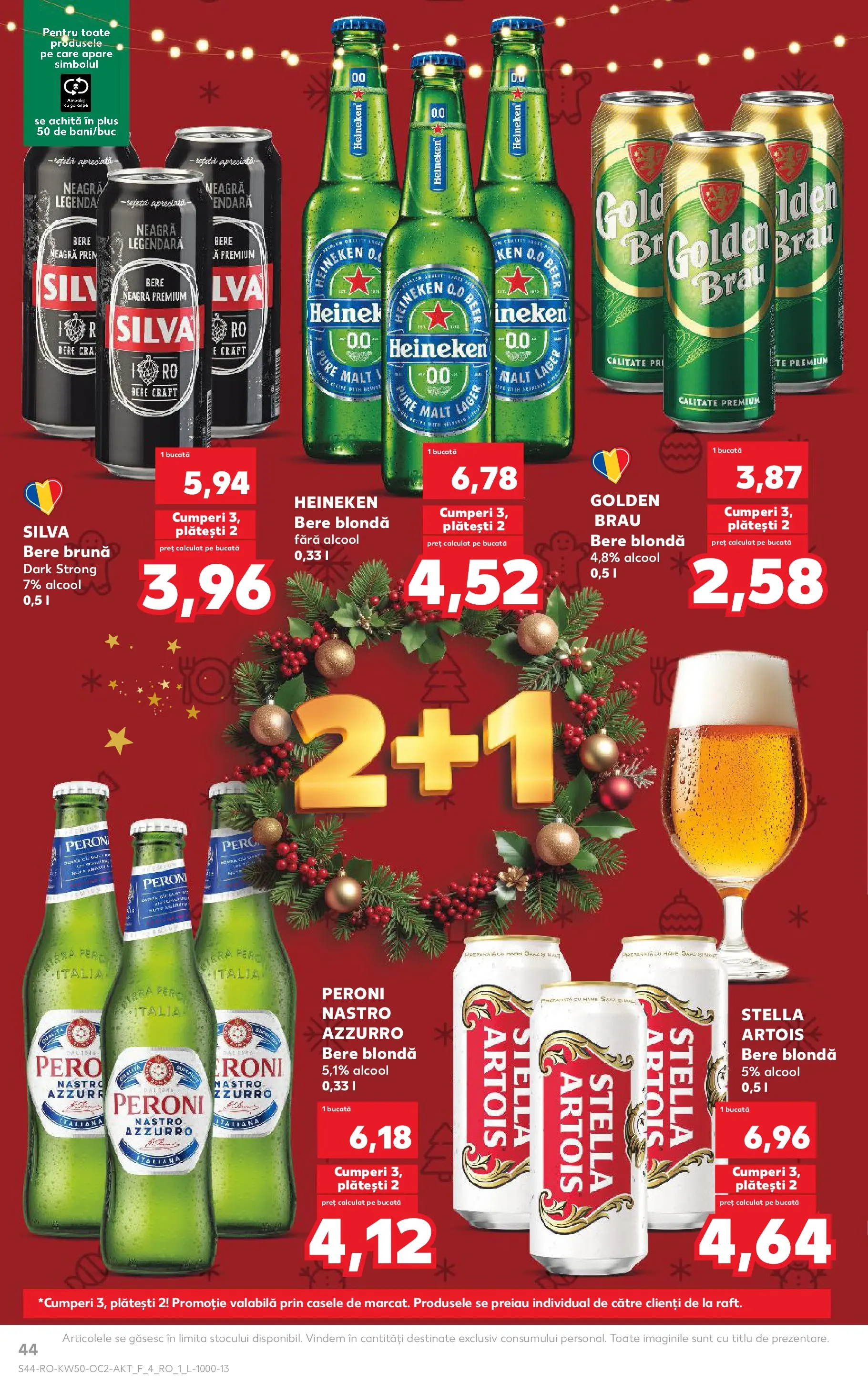 Catalog Kaufland - Arad 10.12.2025 - Revista si Oferta | Pagină: 44 | Produse: Atıştırmalık, Bere