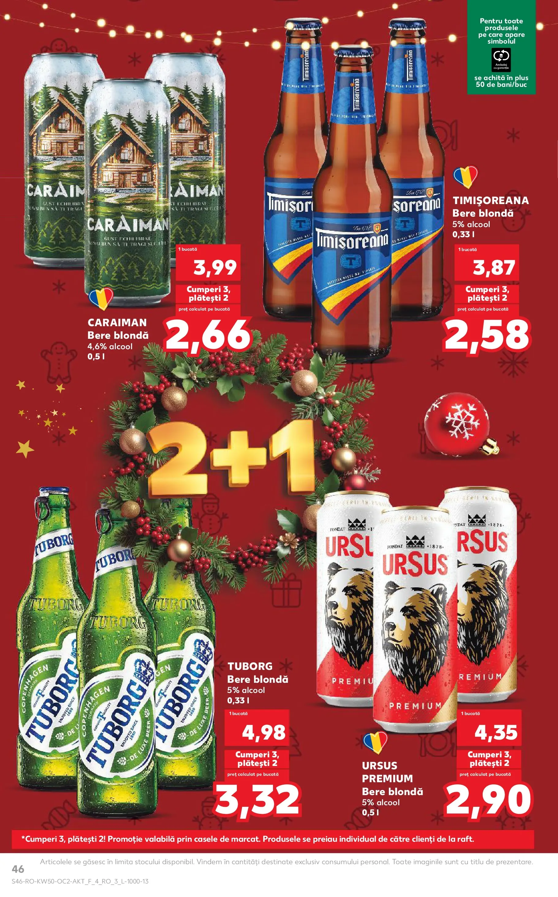 Catalog Kaufland - Arad 10.12.2025 - Revista si Oferta | Pagină: 46 | Produse: Bere