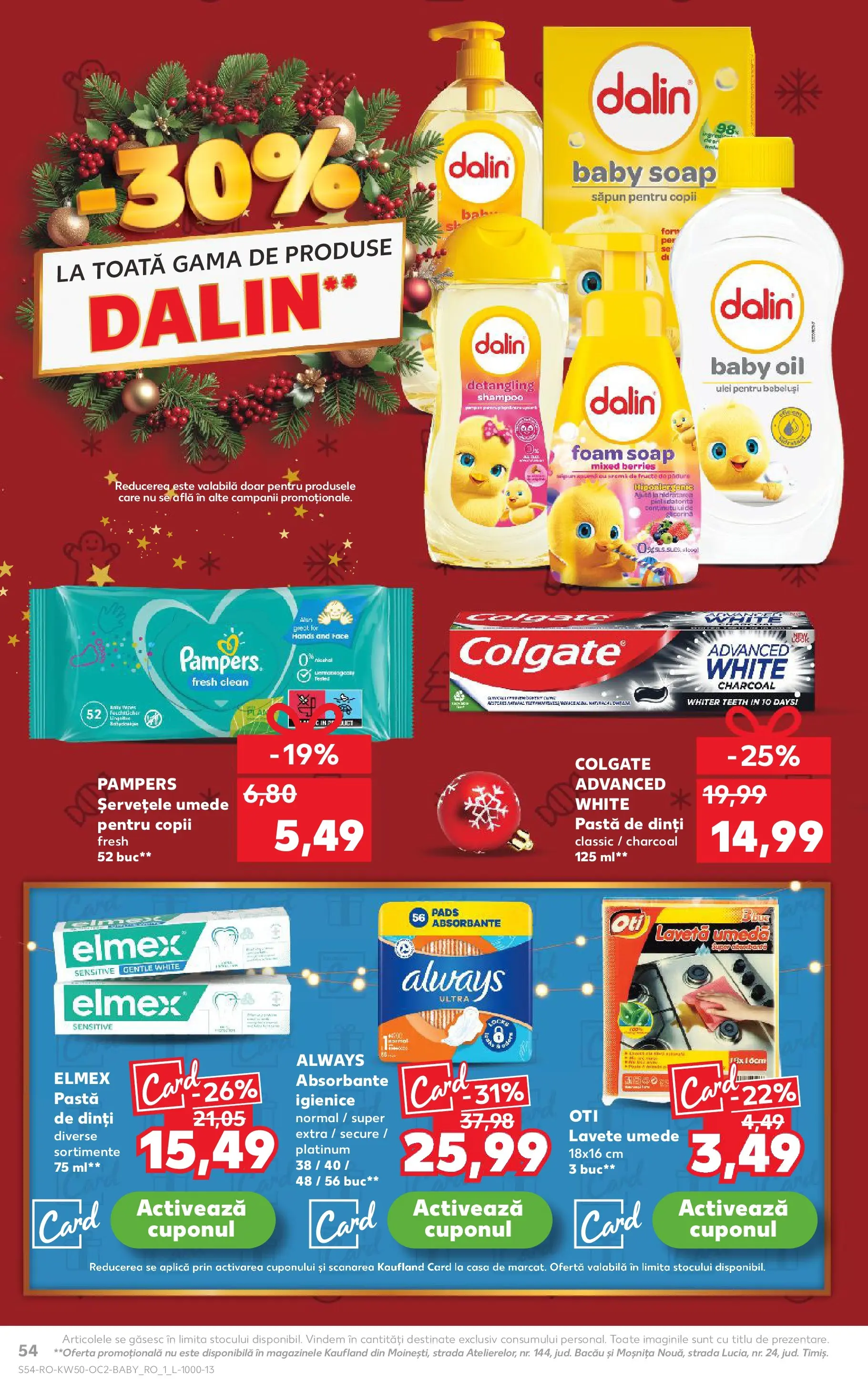 Catalog Kaufland - Arad 10.12.2025 - Revista si Oferta | Pagină: 54 | Produse: Ulei, Săpun, Pastă de dinți, Fructe