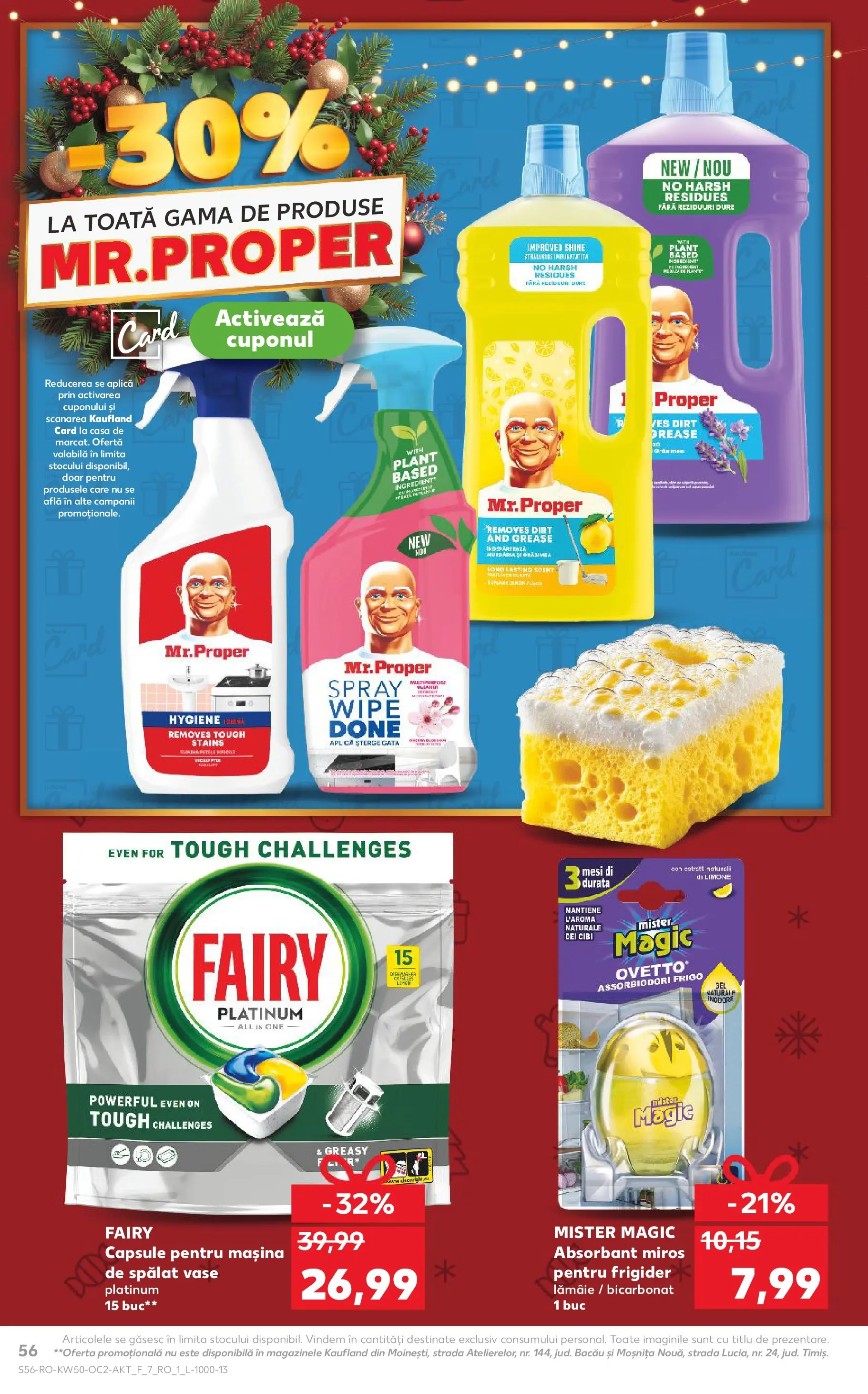 Catalog Kaufland - Arad 10.12.2025 - Revista si Oferta | Pagină: 56 | Produse: Frigider, Mașină De Spălat, Mașină De Spălat Vase, Capsule pentru mașina de spălat