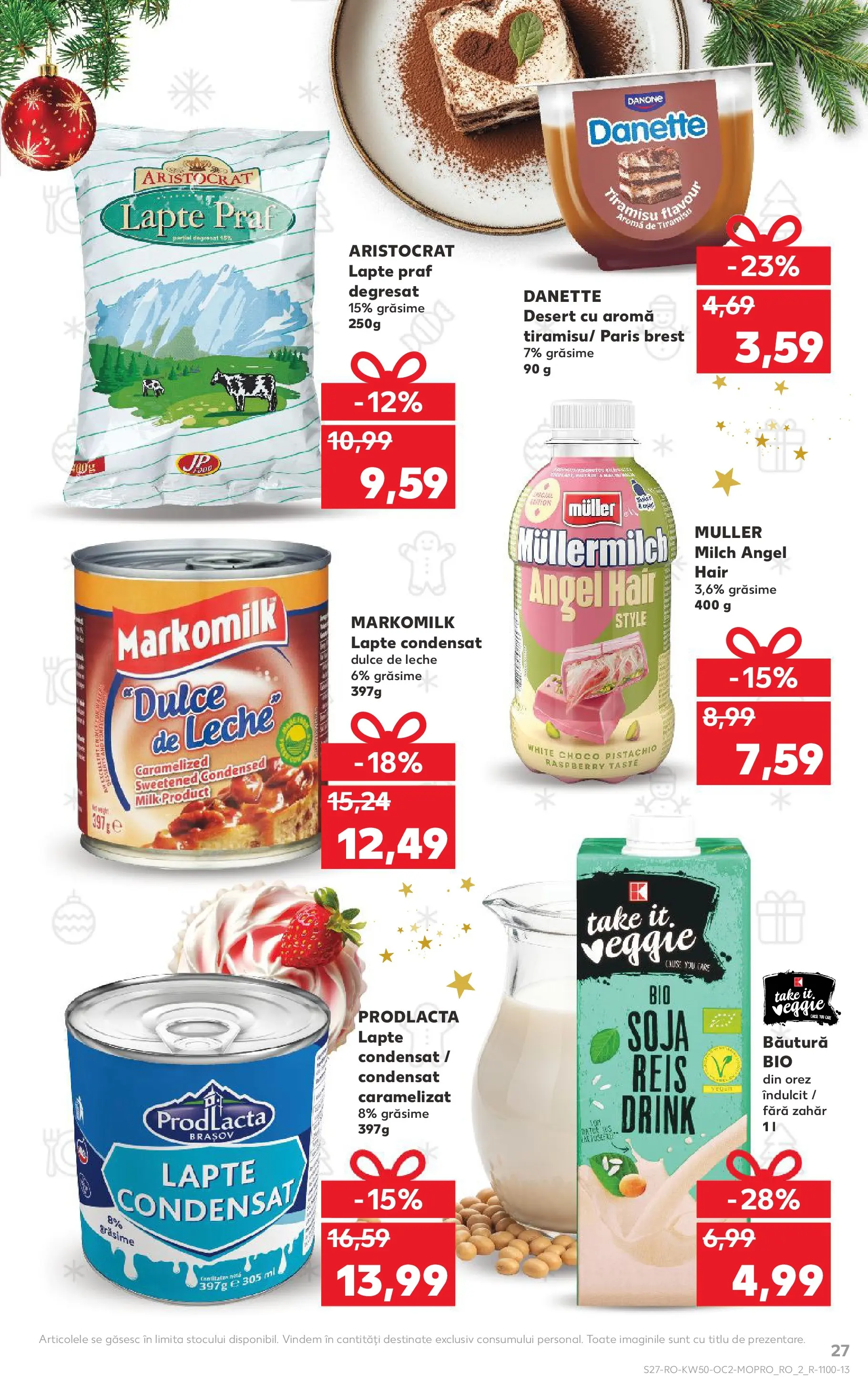 Catalog Kaufland - Arad 10.12.2025 - Revista si Oferta | Pagină: 27 | Produse: Delgeç, Tiramisu, Orez, Zahăr