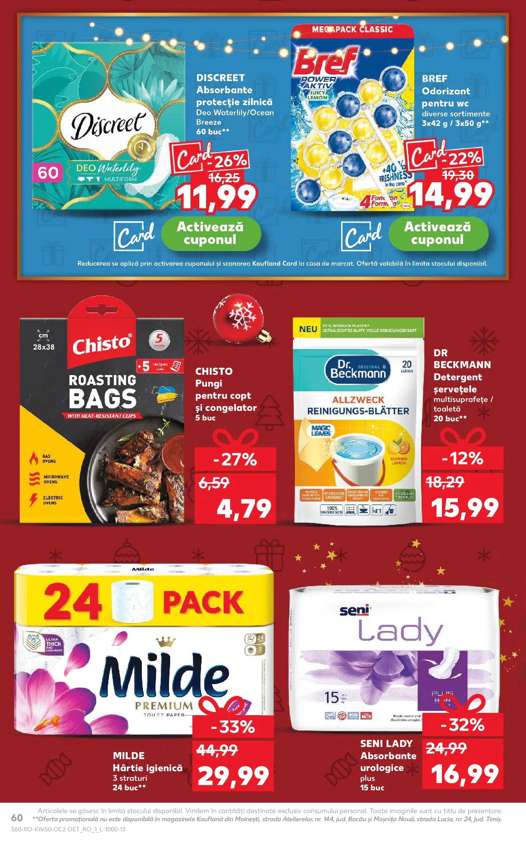 Catalog Kaufland - Arad 10.12.2025 - Revista si Oferta | Pagină: 60 | Produse: Congelator, Toaletă, Detergent, Absorbante