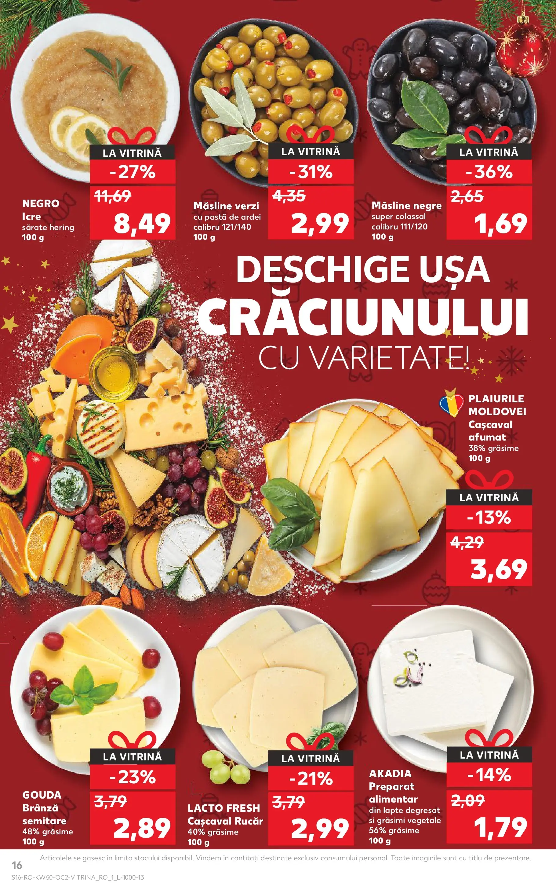 Catalog Kaufland - Domnesti 10.12.2025 - Revista si Oferta | Pagină: 16 | Produse: Hijyenik ped, Lapte, Brânză, Ușă