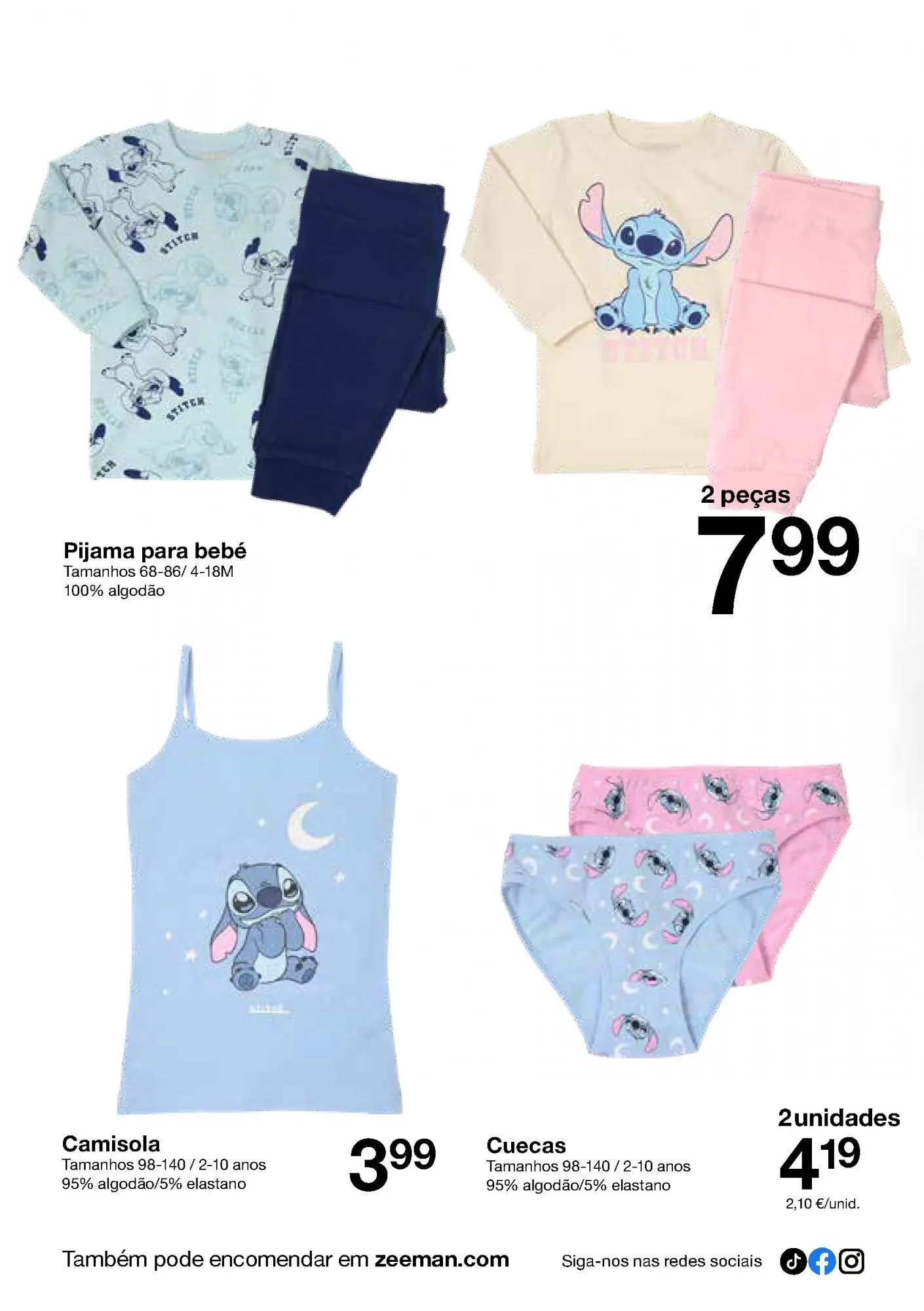 Ofertas - Folheto de Zeeman até 12.12.2025 » de 06/12/2025 - 12/12/2025 | Página: 4 | Produtos: Algodão, Camisola, Cuecas