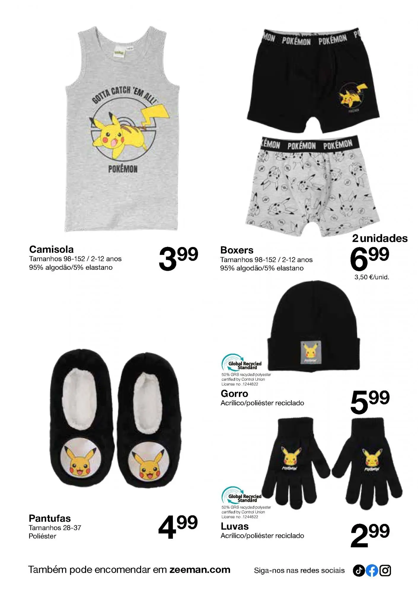 Ofertas - Folheto de Zeeman até 12.12.2025 » de 06/12/2025 - 12/12/2025 | Página: 10 | Produtos: Luvas, Camisola, Gorro