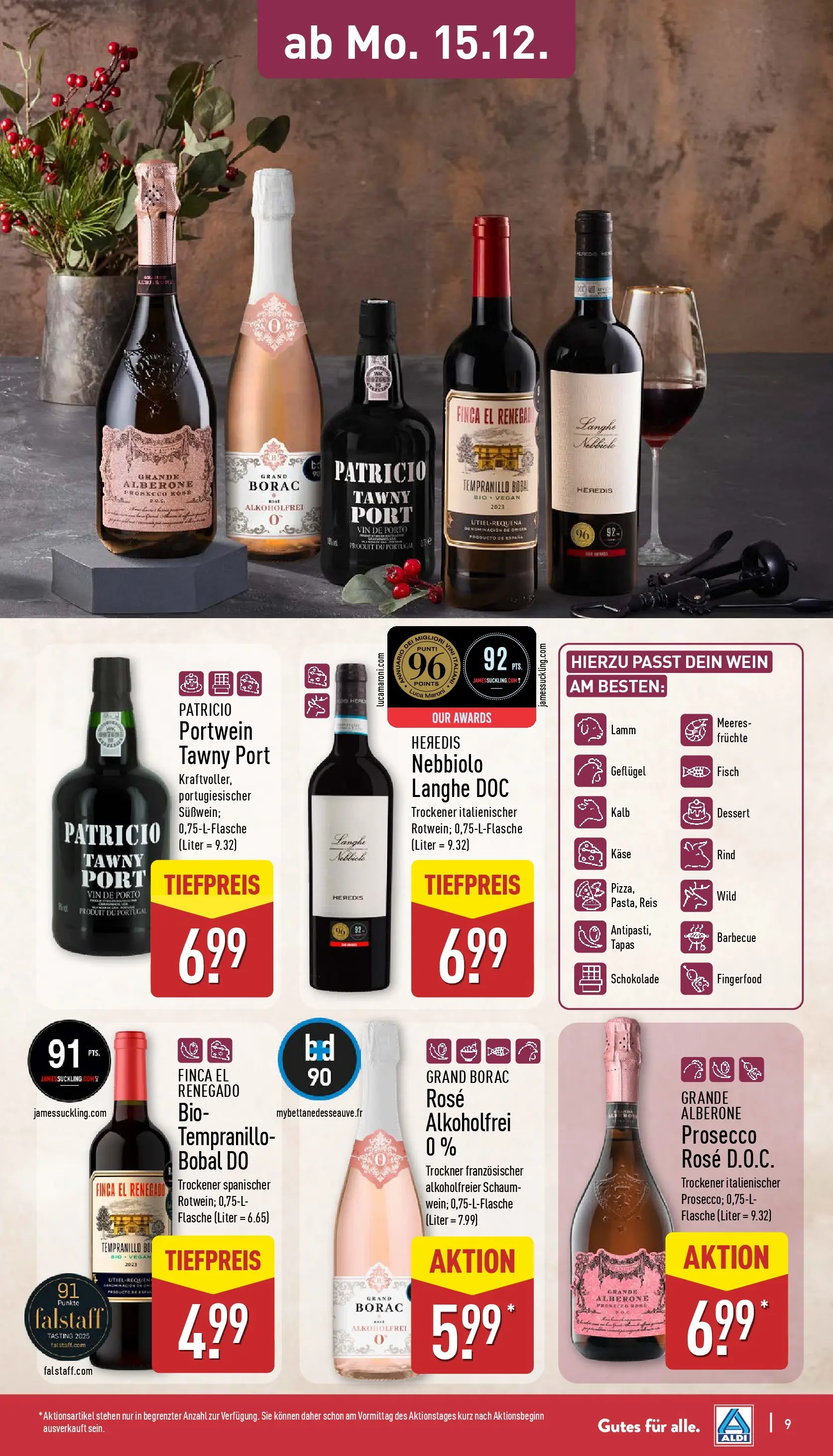 Aldi - ALDI Nord: Wochenangebote (ab 14.12.2025) » Angebote Online | Seite: 12 | Produkte: Trockner, Schokolade, Wein, Reis