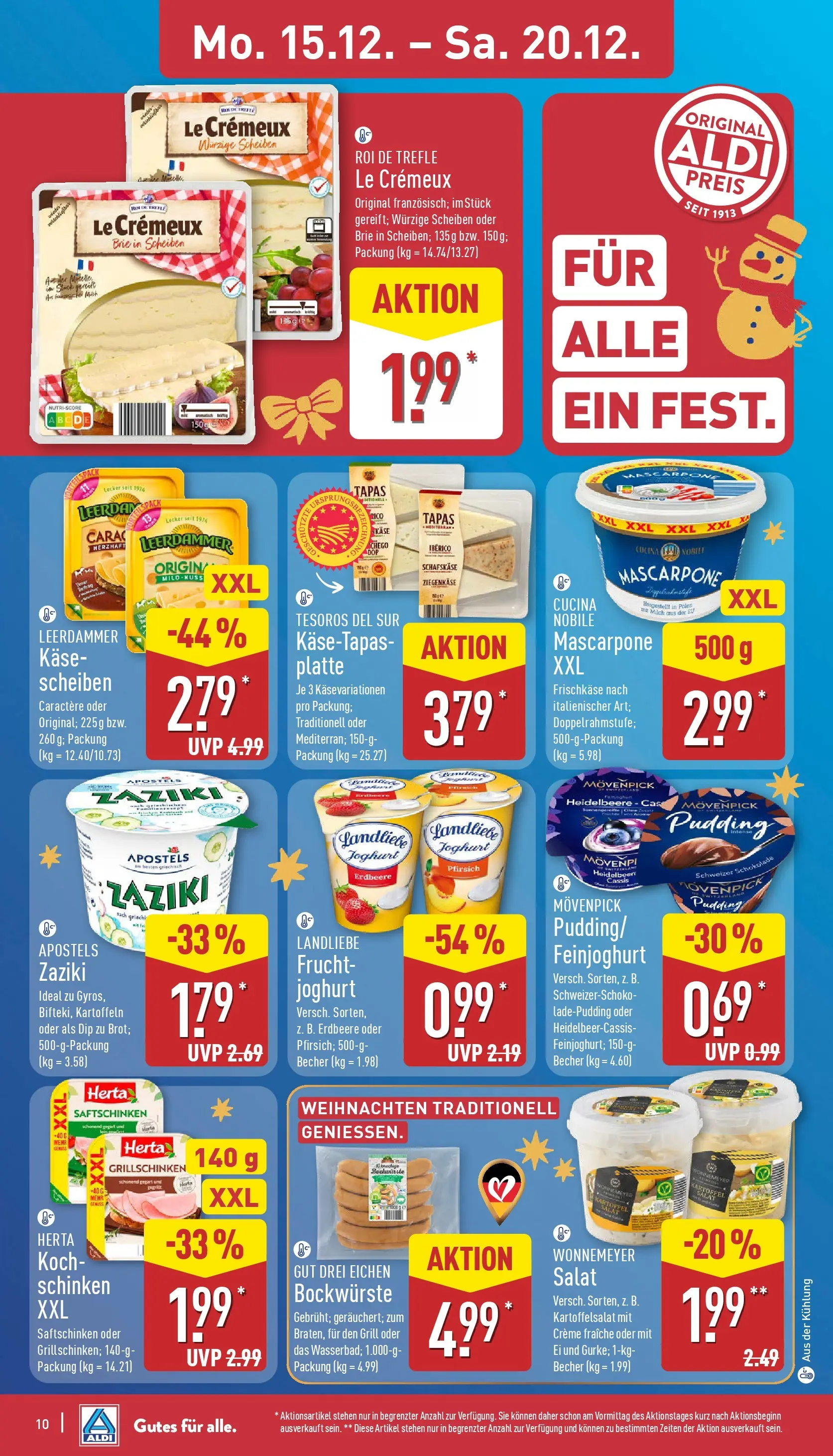 Aldi - ALDI Nord: Wochenangebote (ab 14.12.2025) » Angebote Online | Seite: 13 | Produkte: Grill, Ziegenkäse, Leerdammer, Salat