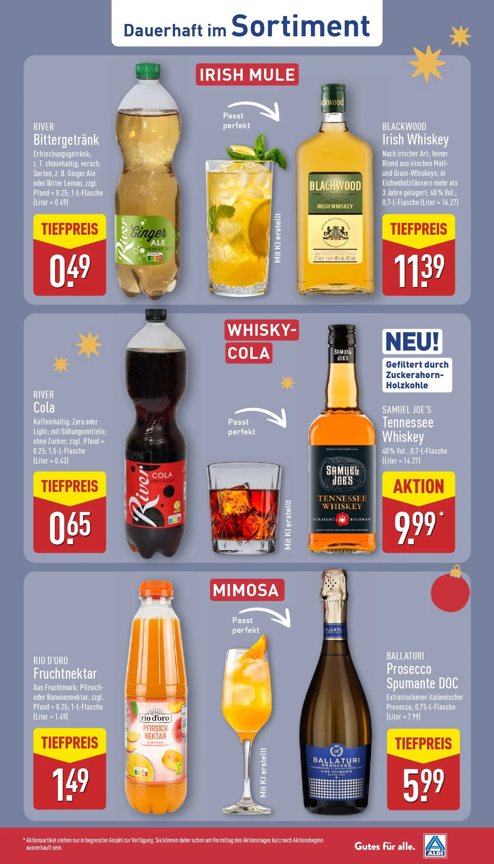 Aldi - ALDI Nord: Wochenangebote (ab 14.12.2025) » Angebote Online | Seite: 42 | Produkte: Whisky, Prosecco, Pfirsich, Whiskey