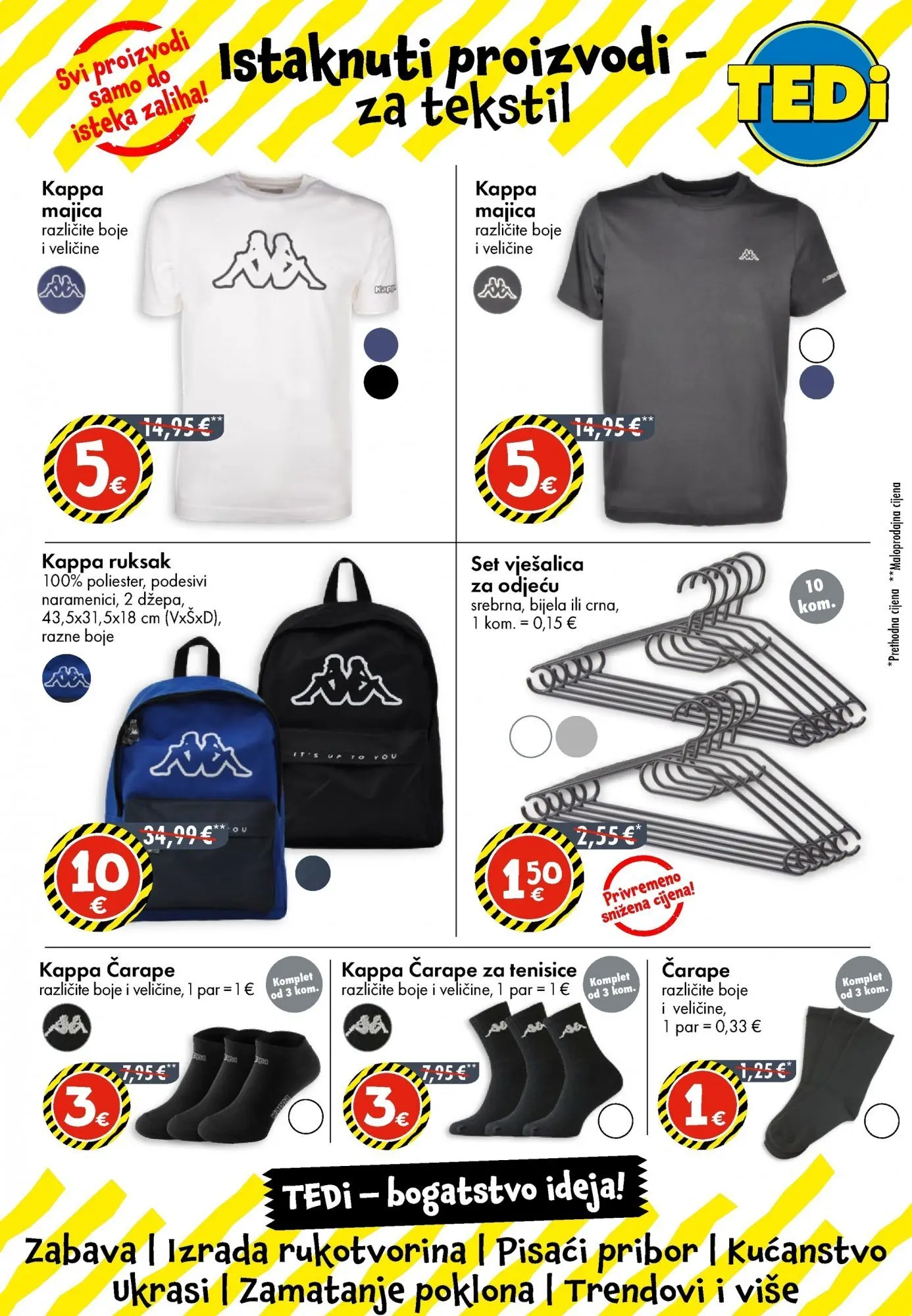 TEDi - TEDi katalog do 13.12.2025 novi od 06.12.2025 na listanje > letak digitalni | Stranica: 5 | Proizvodi: Vješalica, Majica, Čarape, Ruksak