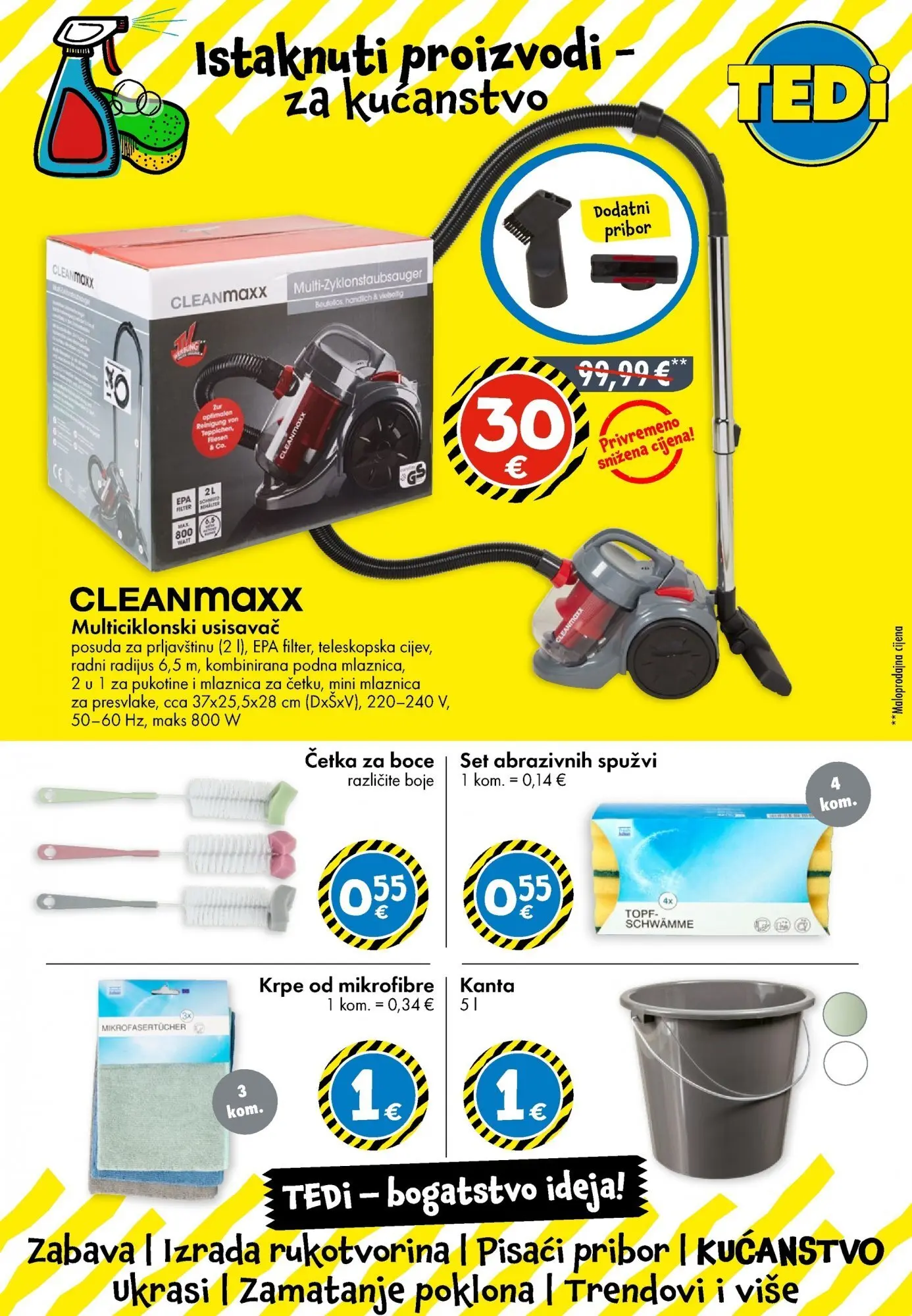 TEDi - TEDi katalog do 13.12.2025 novi od 06.12.2025 na listanje > letak digitalni | Stranica: 6 | Proizvodi: Usisavač, Četka