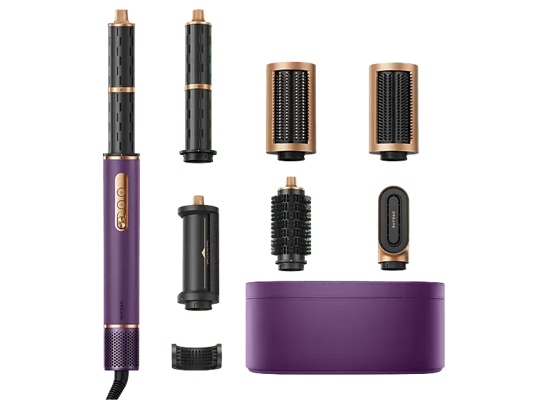 Dreame AirStyle pro 7-in-1-Haartrockner-Friseurwerkzeug-Set, Haarstyler Purple, 7 Aufsätze