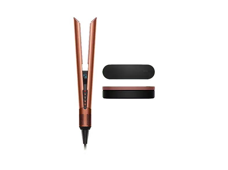 Dyson 143343-01 HT01 Airstrait Haarglätter (Temperaturstufen: 3 und 2 Styling-Modi (Nass- Trocken), Amber Silk)