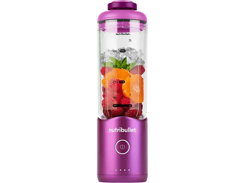 Nutri Bullet NBP 013VT Flex Portable Blender, Smoothie Maker (Berry, 7,4 Volt, 590 ml)