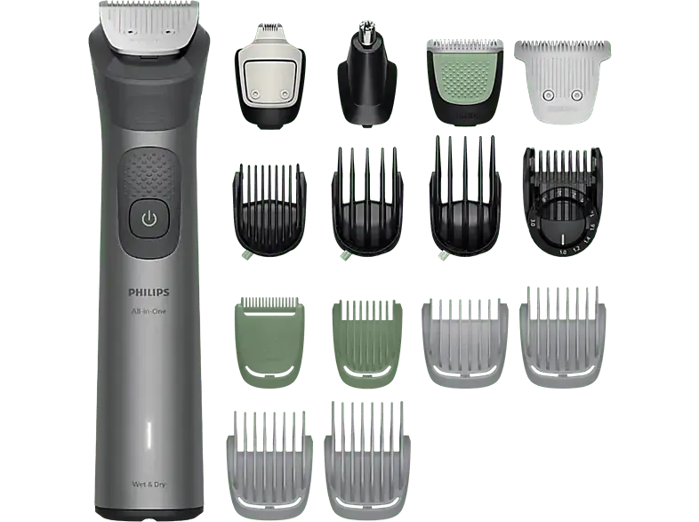 Philips MG7951/15 All-in-One Trimmer 7000 Series Multigroom, Silber, Akkubetrieb